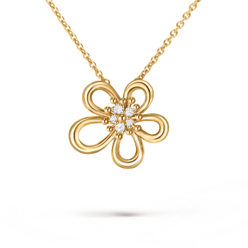フォルサ チェーン、42cm 18K ホワイトゴールド - ヴァン