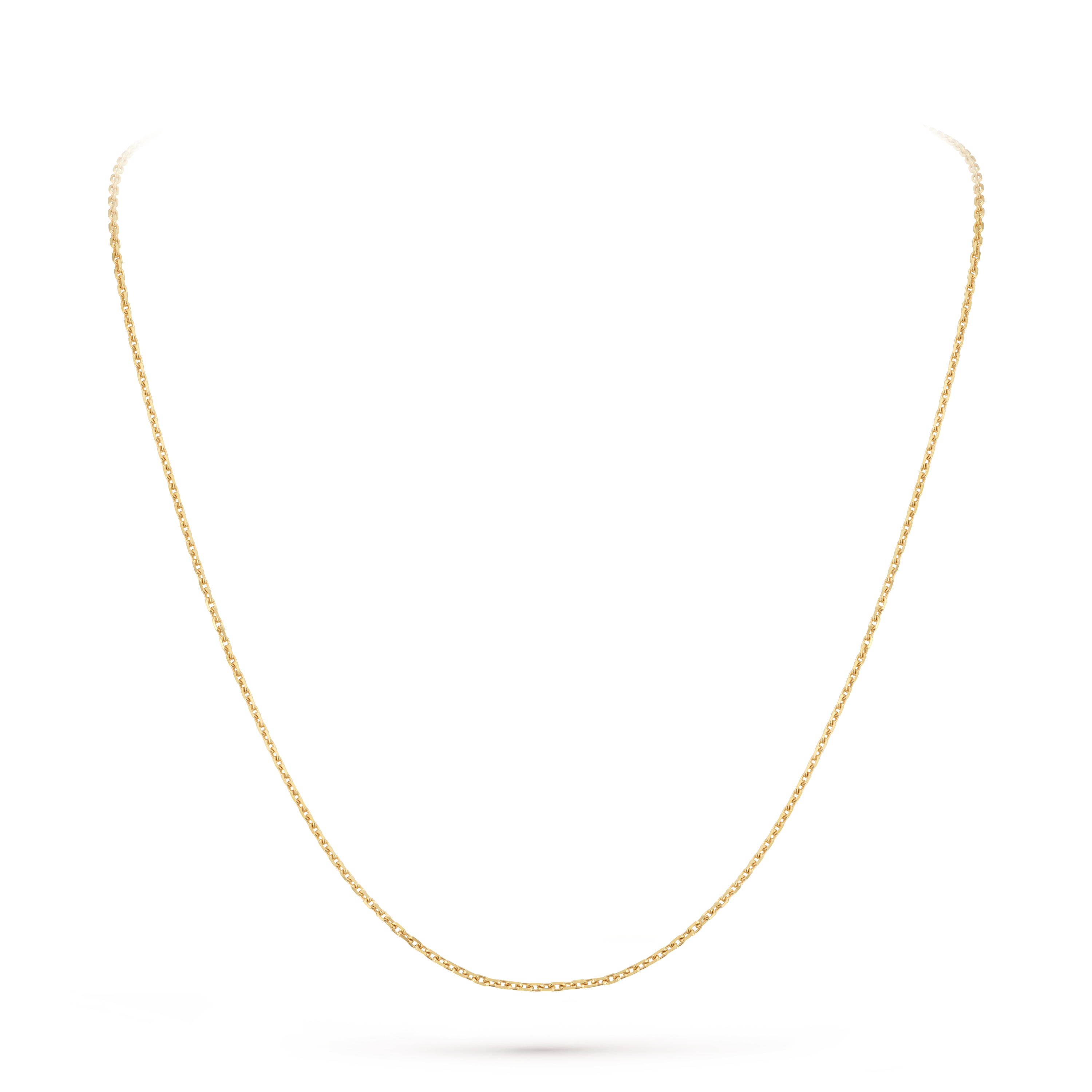 سلسلة مبرودة، 50 سم, ذهب أصفر 18 قيراط, Front, Jewelry Chain - Van Cleef & Arpels
