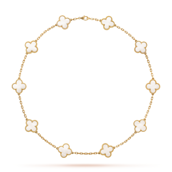 VAN CLEEF & ARPELS 18K Yellow Gold 5 Motifs Vintage Alhambra Bracelet  1256853