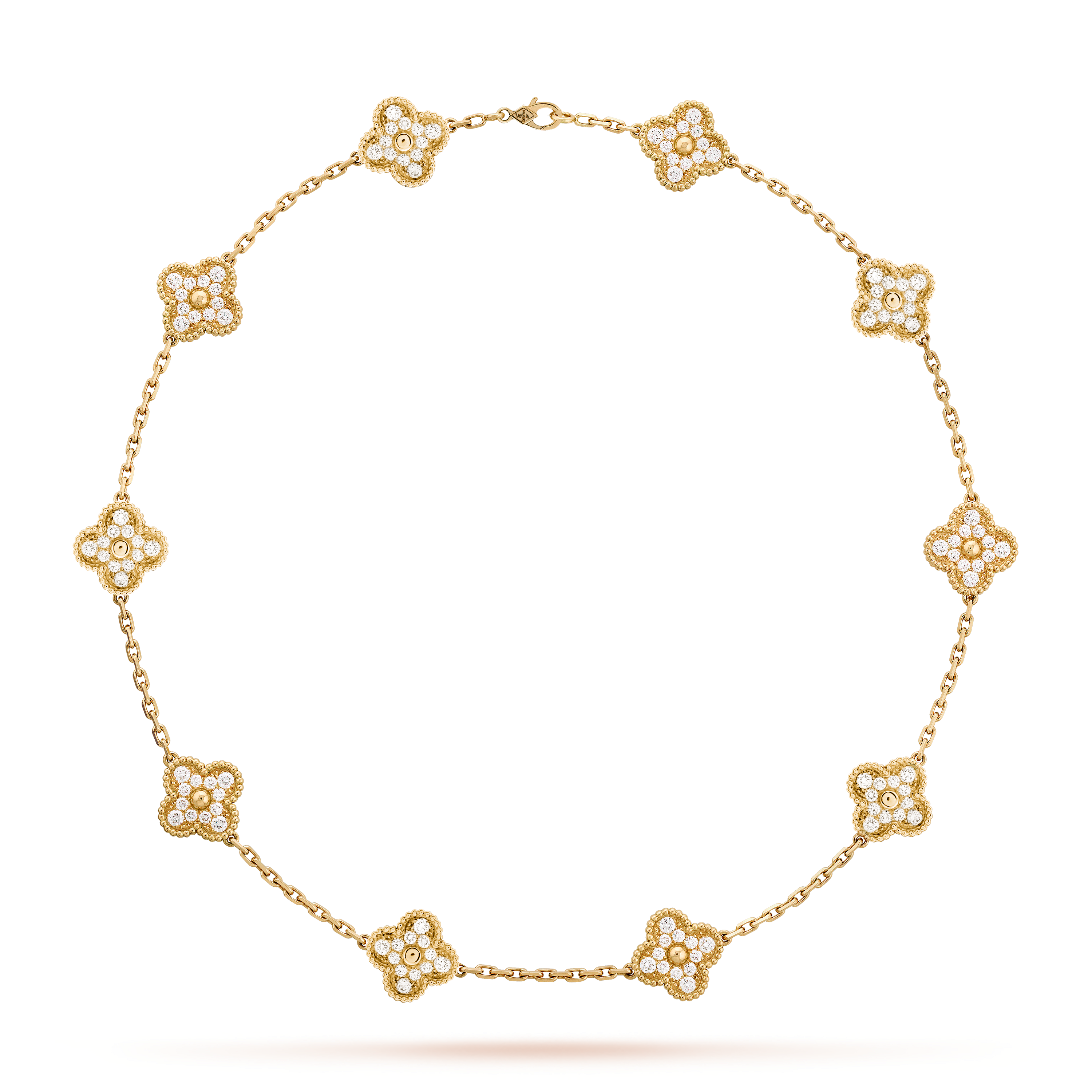 Van Cleef & Arpels Sweet Alhambra necklace, black golden color