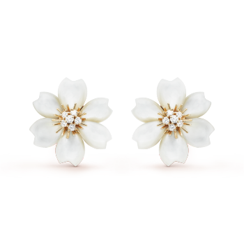 Rose de Noël earrings, small model