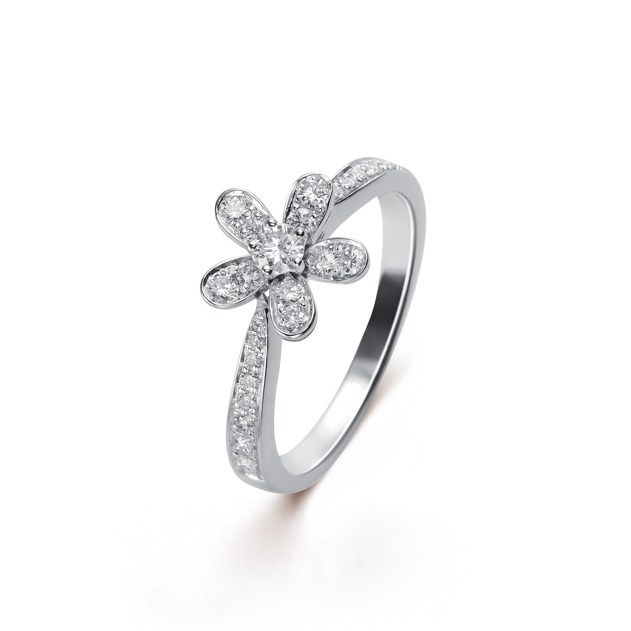 van cleef flower ring