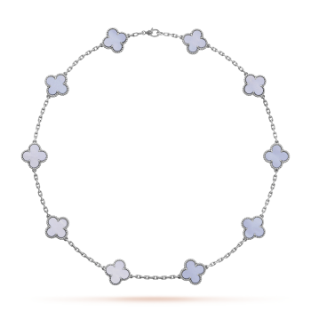 CRH7000331 - High Jewellery necklace - White gold, chalcedony