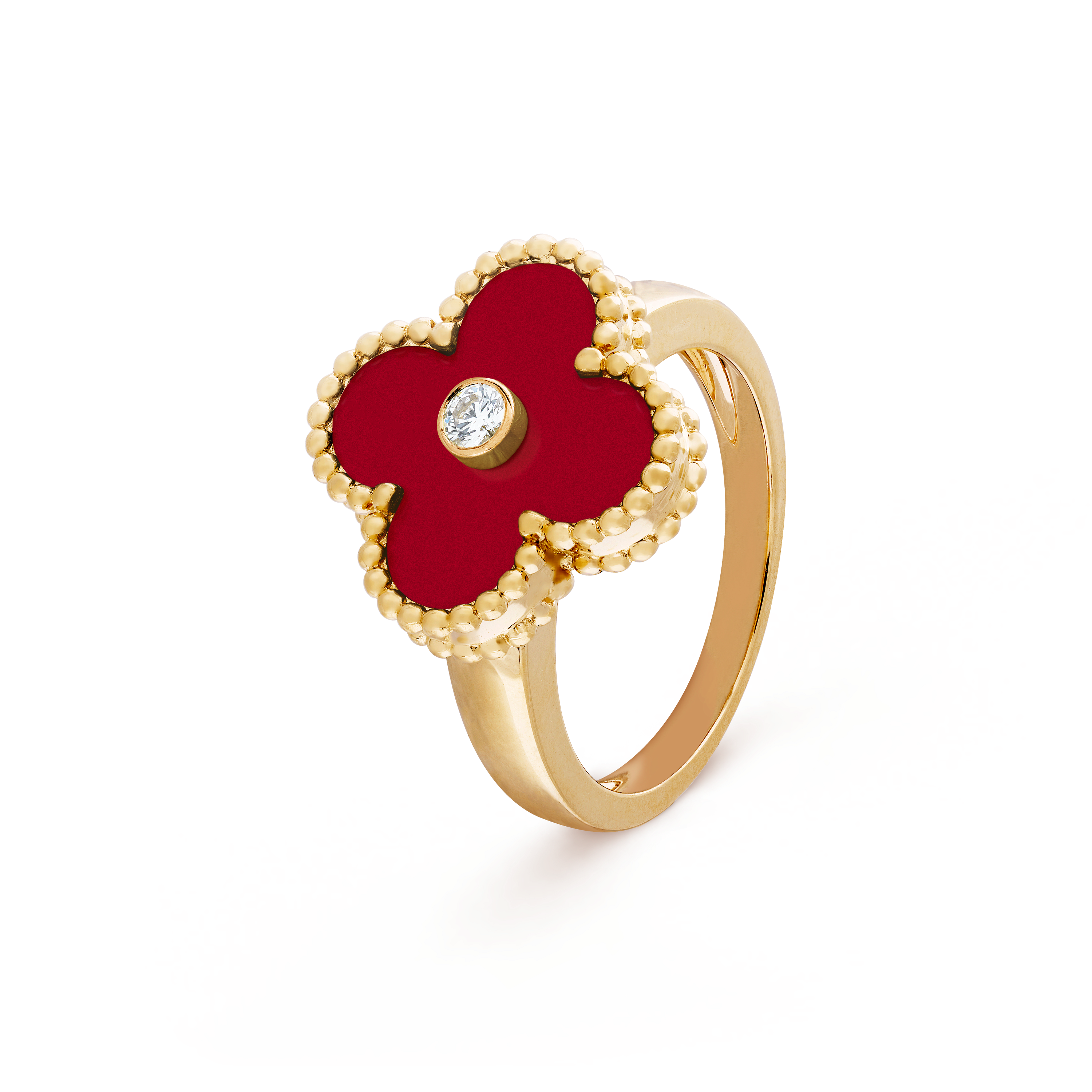 van cleef flower ring