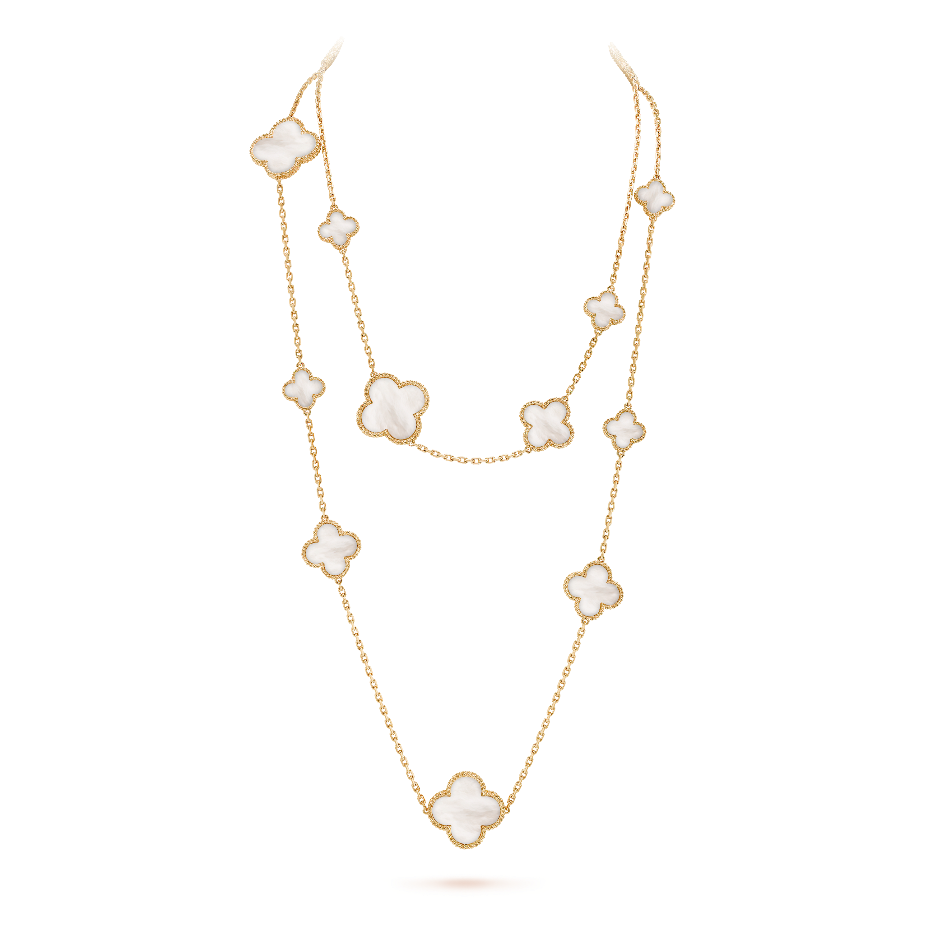 van cleef alhambra long necklace