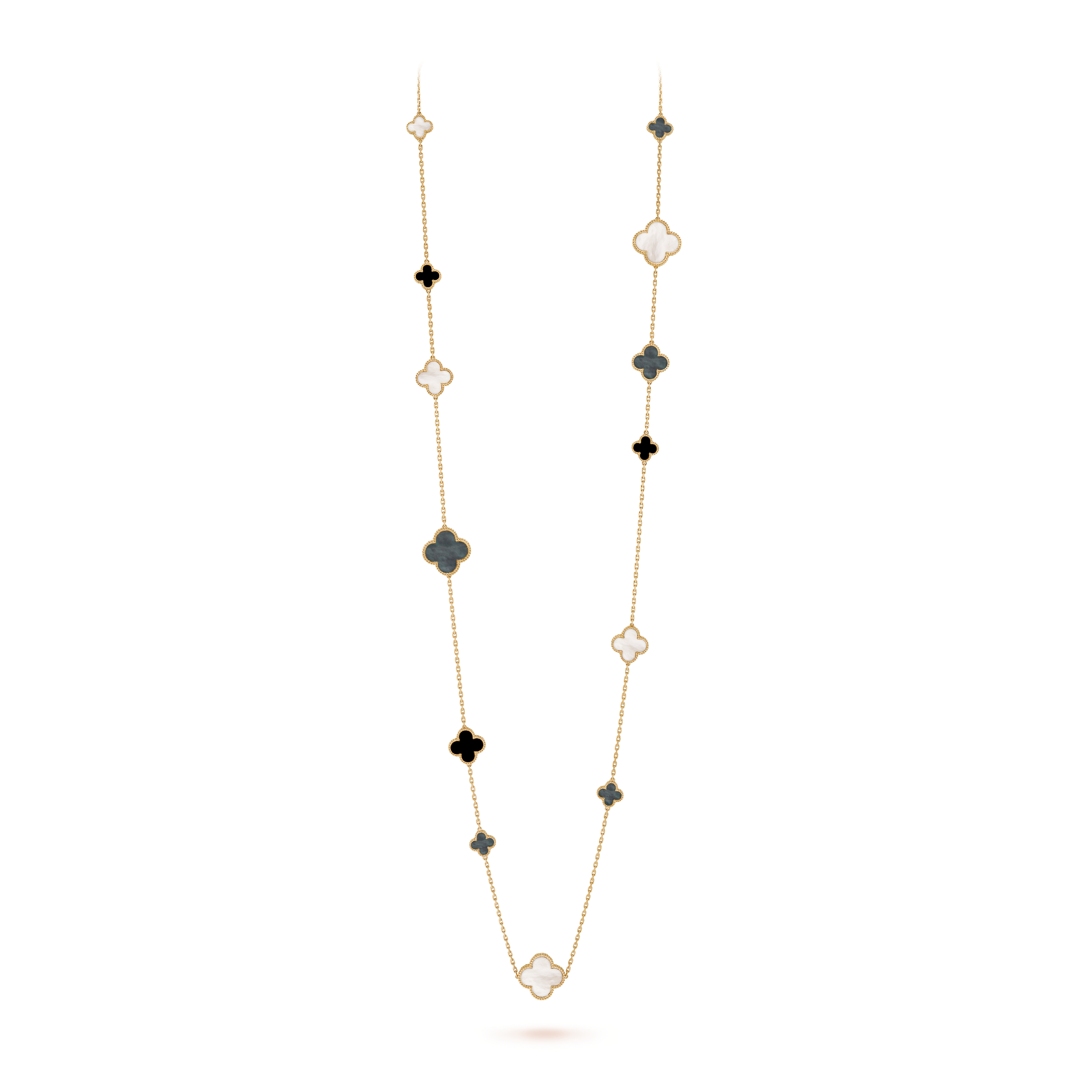 van cleef alhambra long necklace