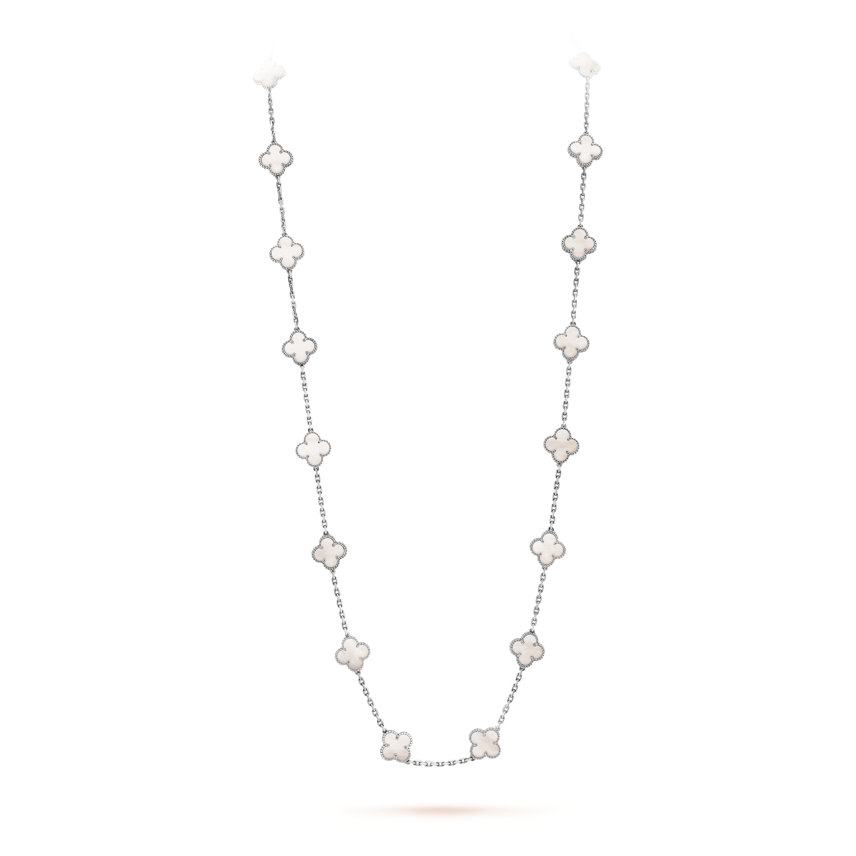 van cleef's 20 motif alhambra necklace