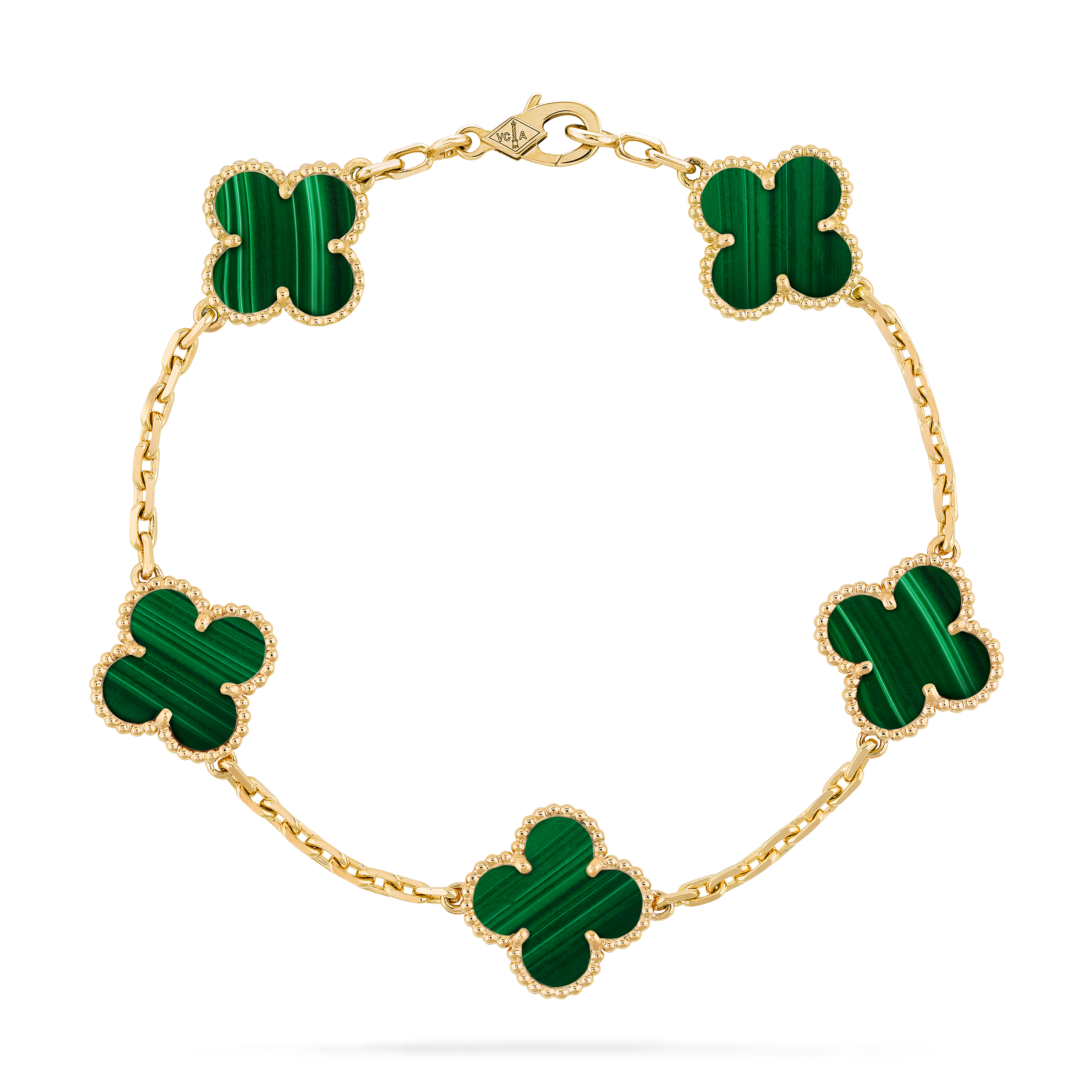 van cleef alhambra malachite necklace