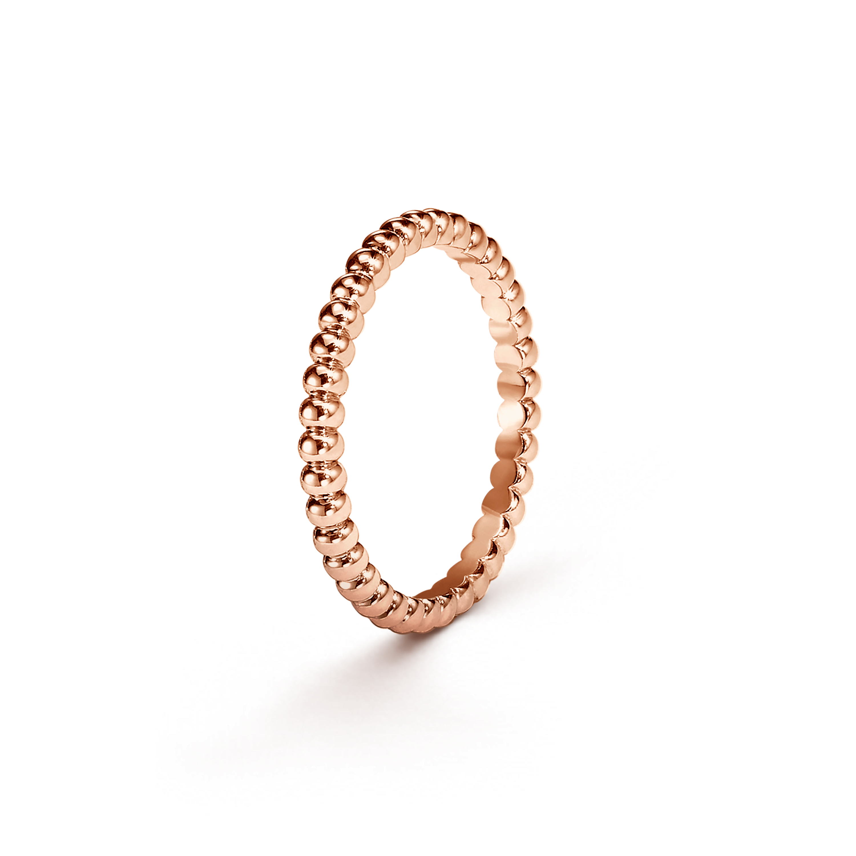 Perlée pearls of gold ring, small model 18K rose gold - Van Cleef