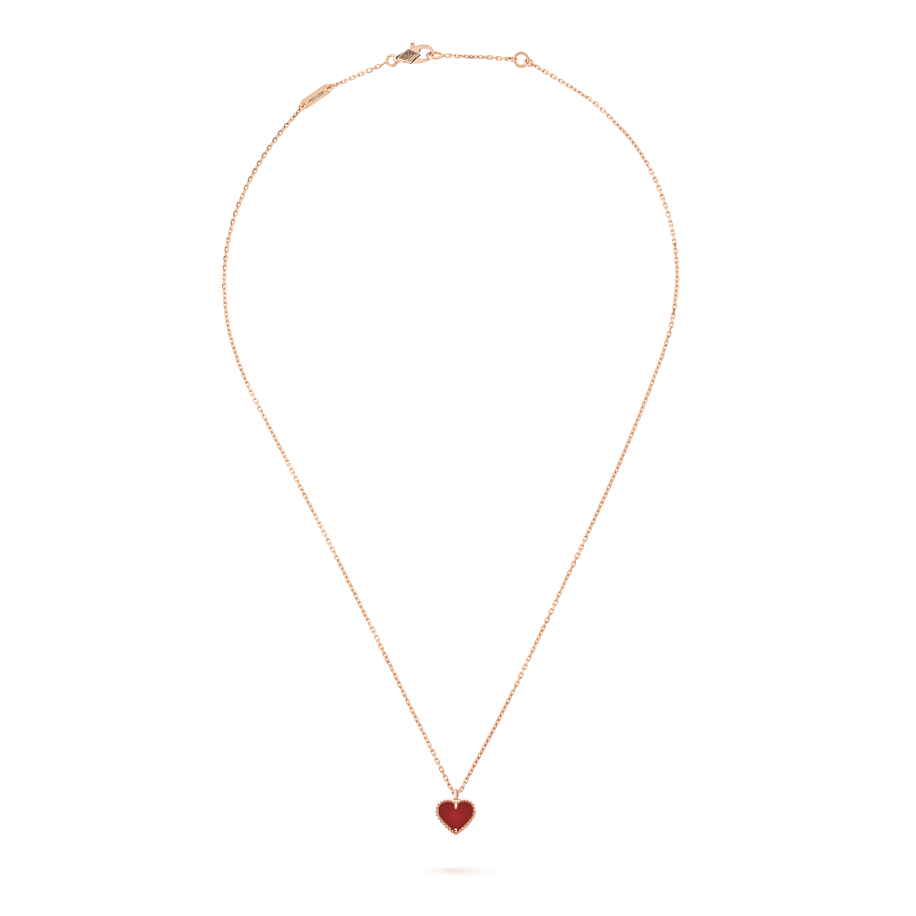 Designer Cleef Clover Hearts Necklace For Women 18k Rose Gold