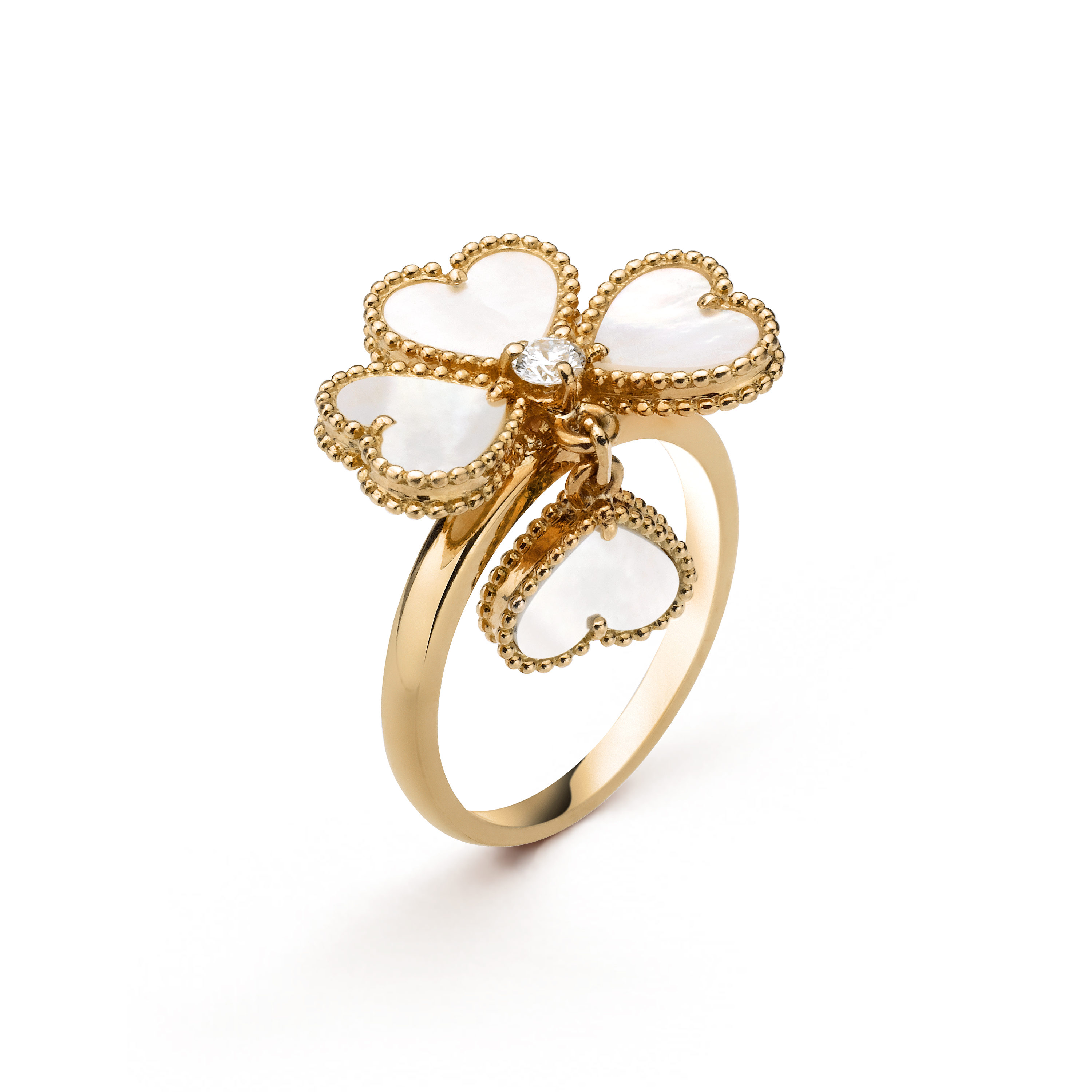 Sweet Alhambra effeuillage ring - VCARN5P300 - Van Cleef & Arpels