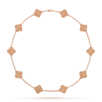 Vintage Alhambra bracelet, 5 motifs 18K rose gold - Van Cleef & Arpels