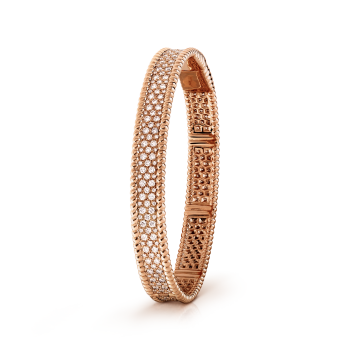 Perlée diamonds bracelet, 3 rows, medium model