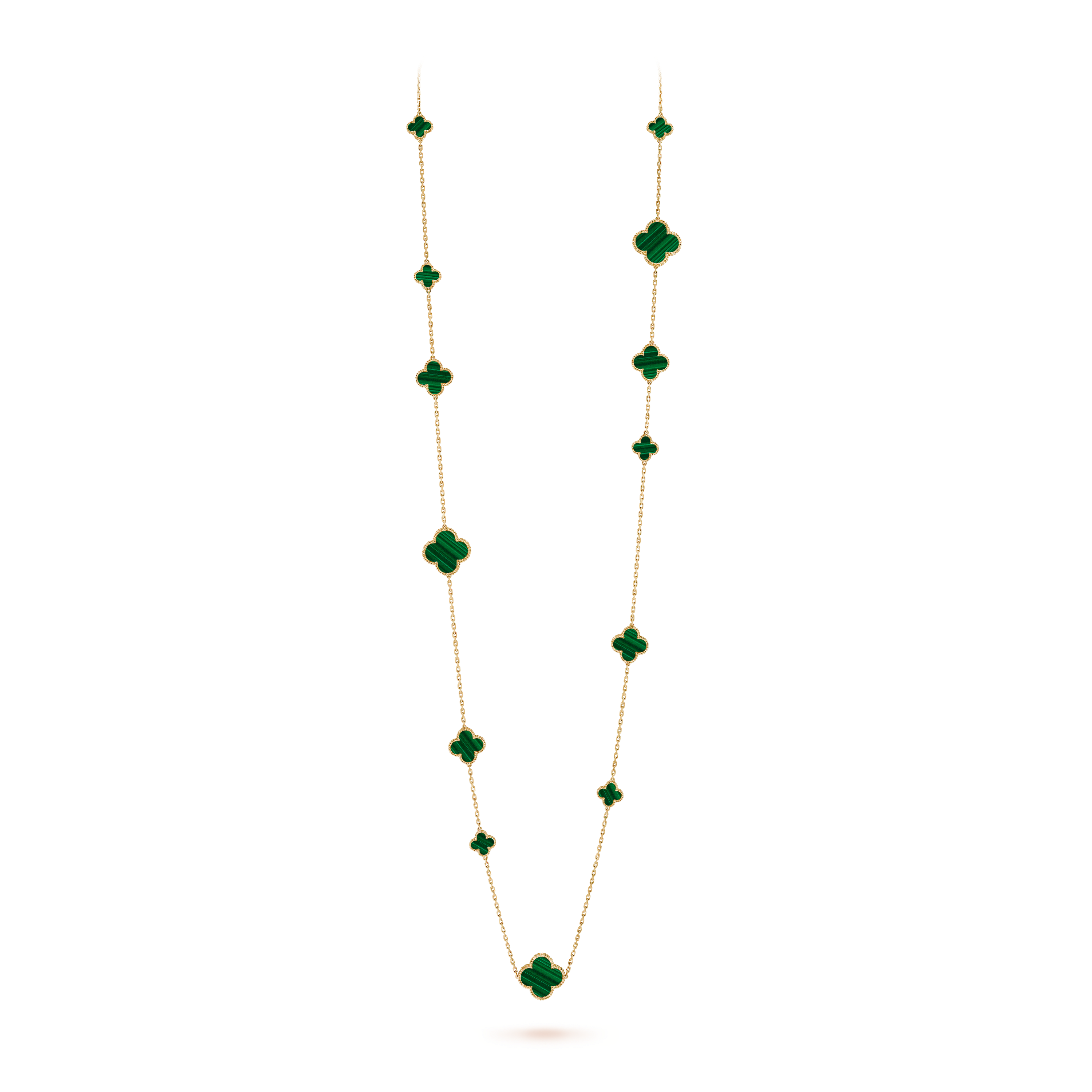 van cleef alhambra malachite necklace