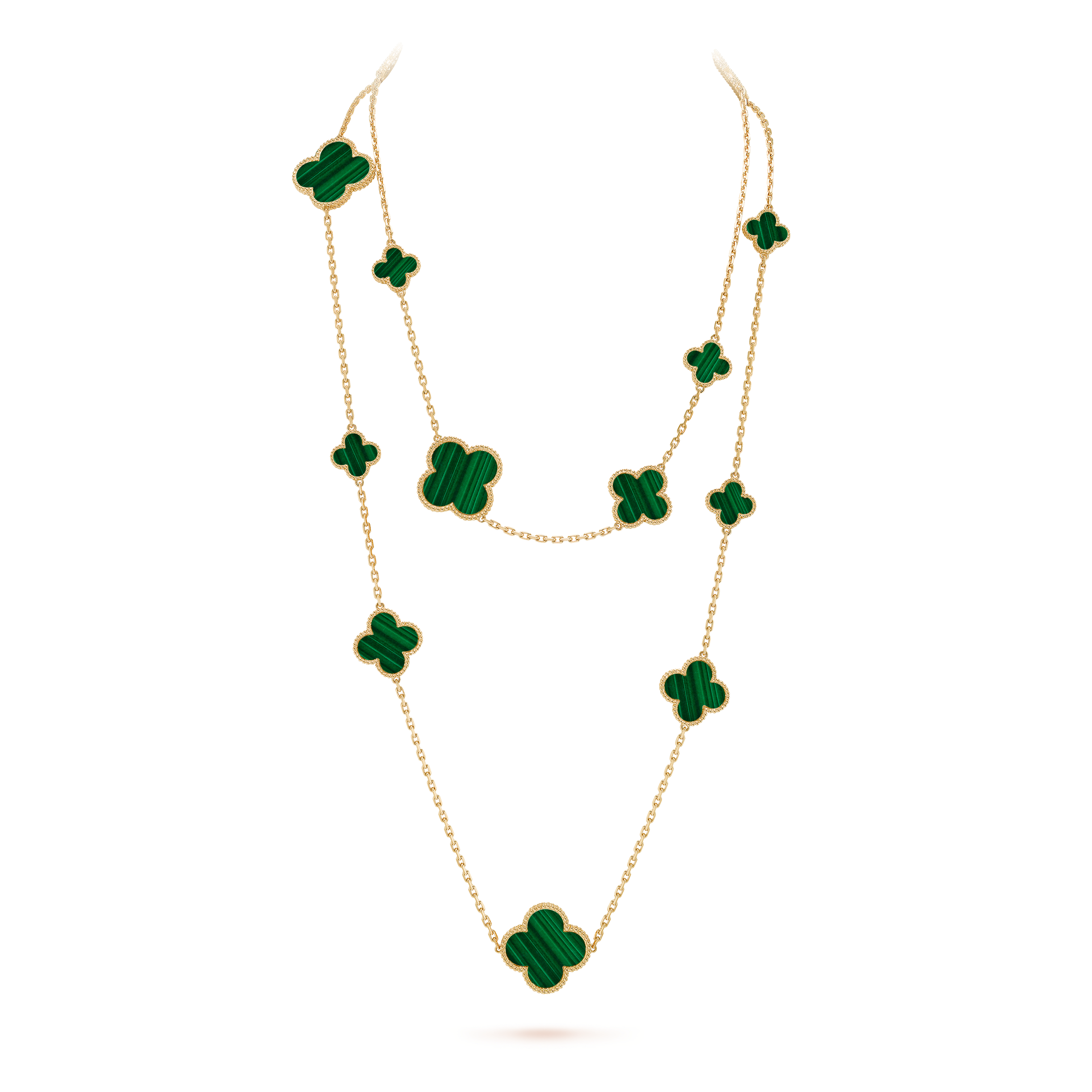 van cleef malachite necklace