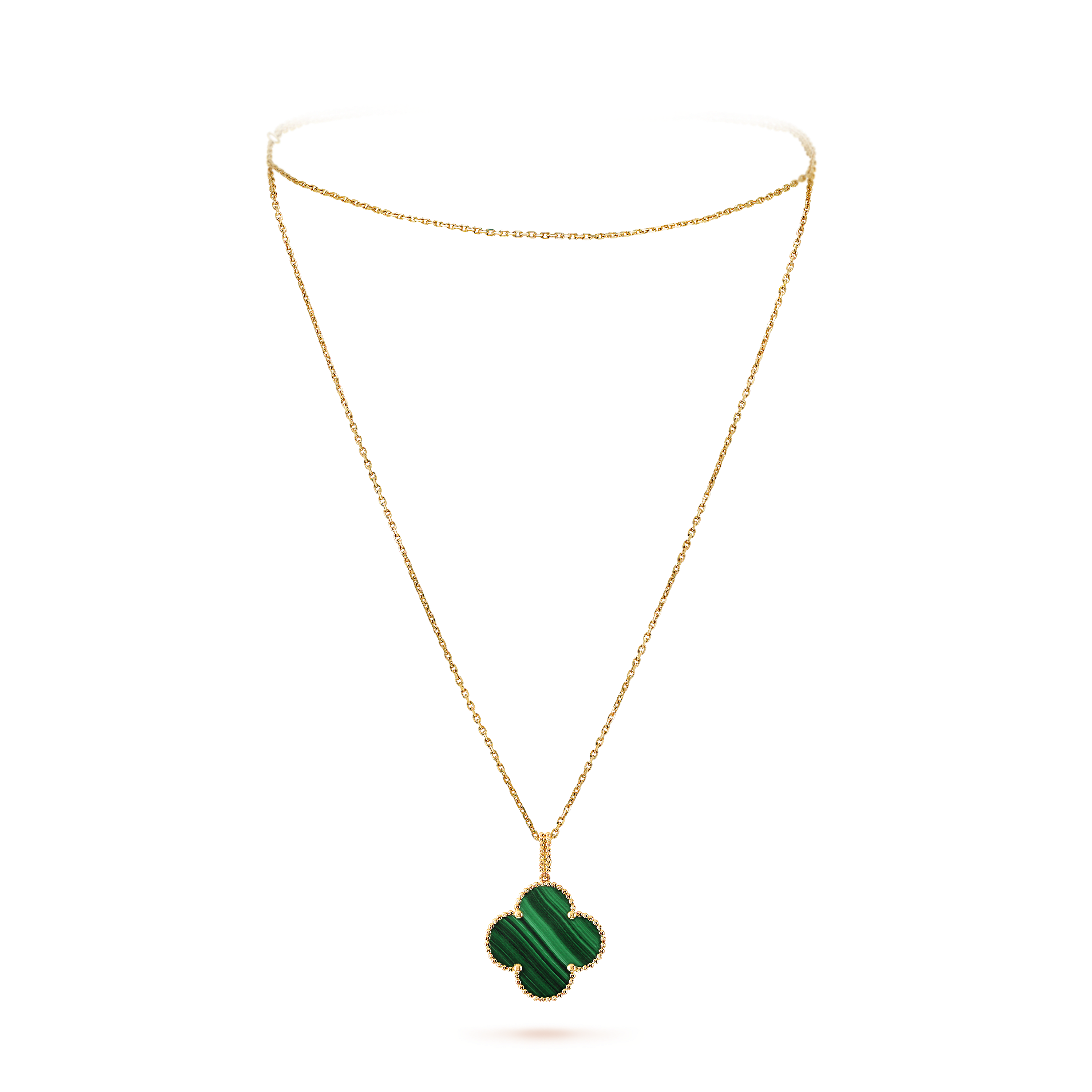 green alhambra necklace