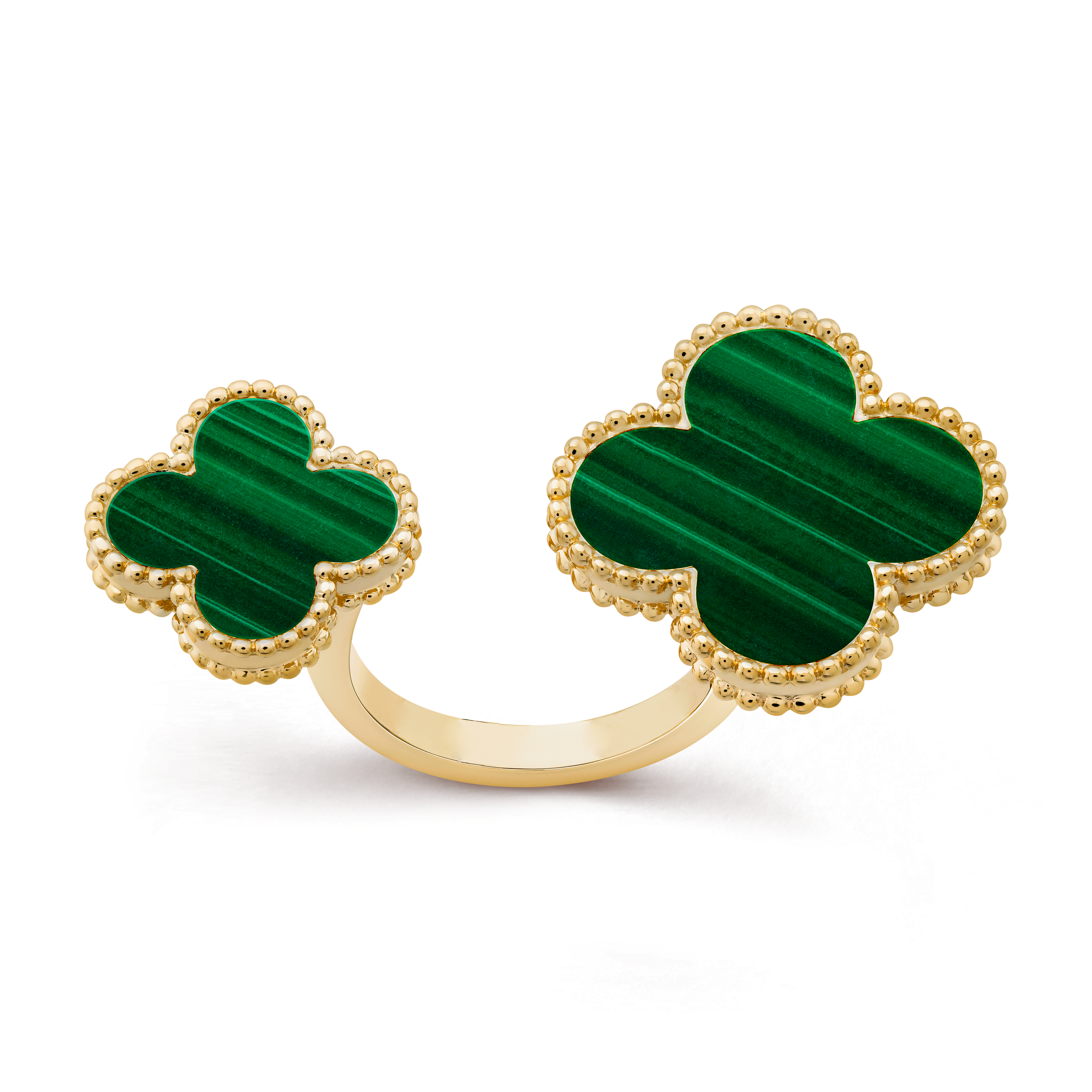 Van Cleef Inspired Earrings - Emerald Green Clover Studs