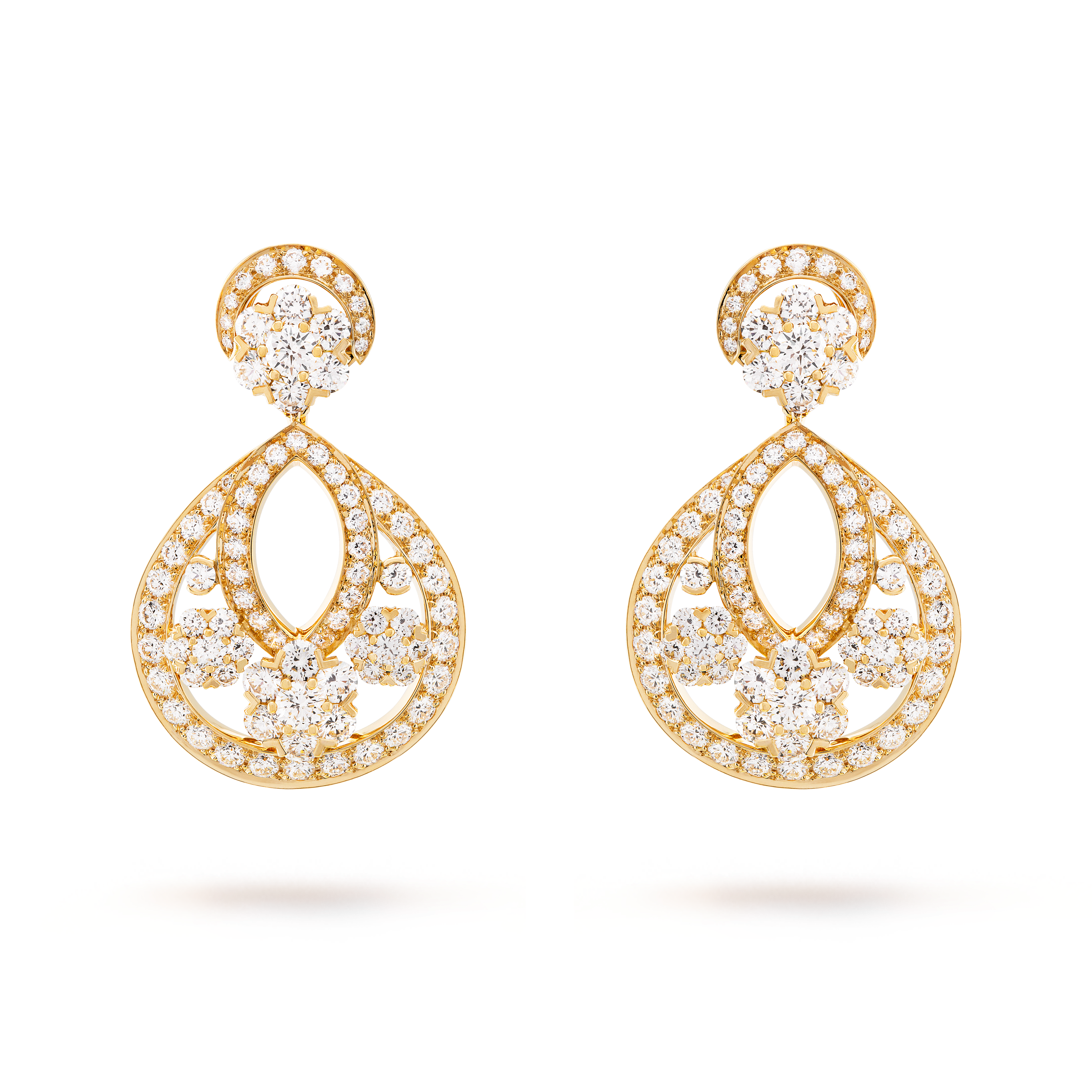 Van cleef top arpels snowflake earrings