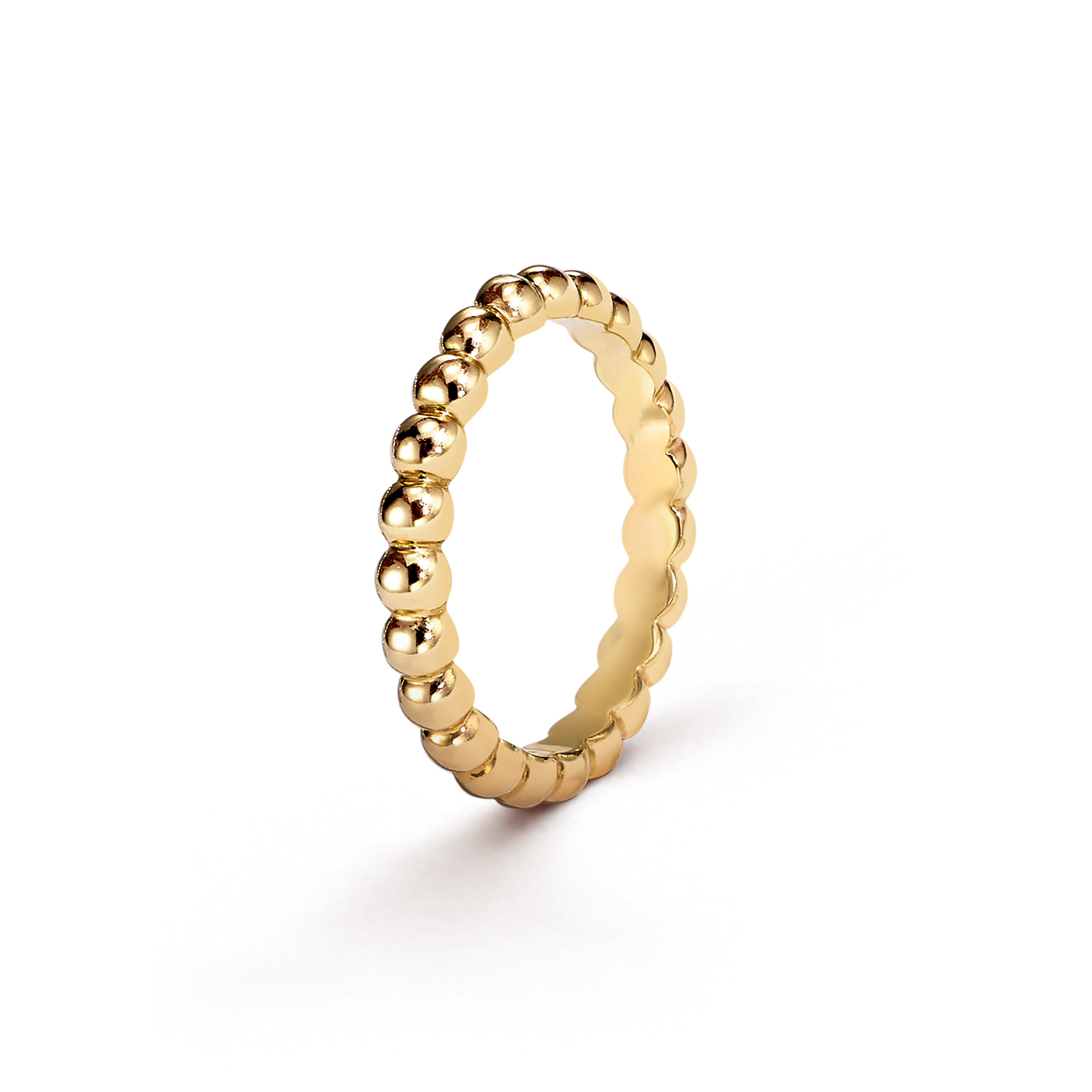 Perlée pearls of gold ring, medium model