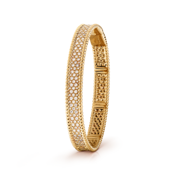 Perlée diamonds bracelet, 3 rows, medium model