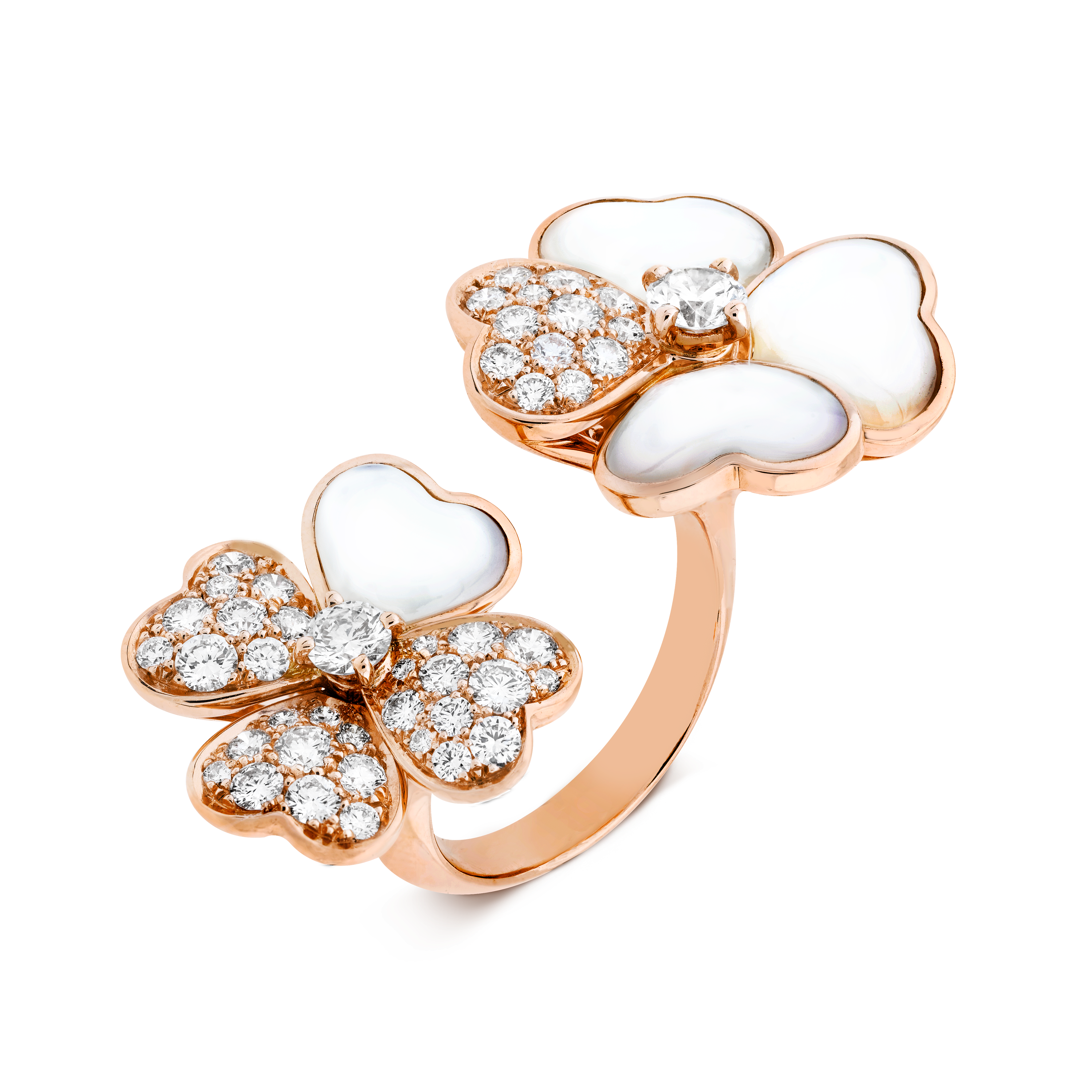 van cleef rose gold ring