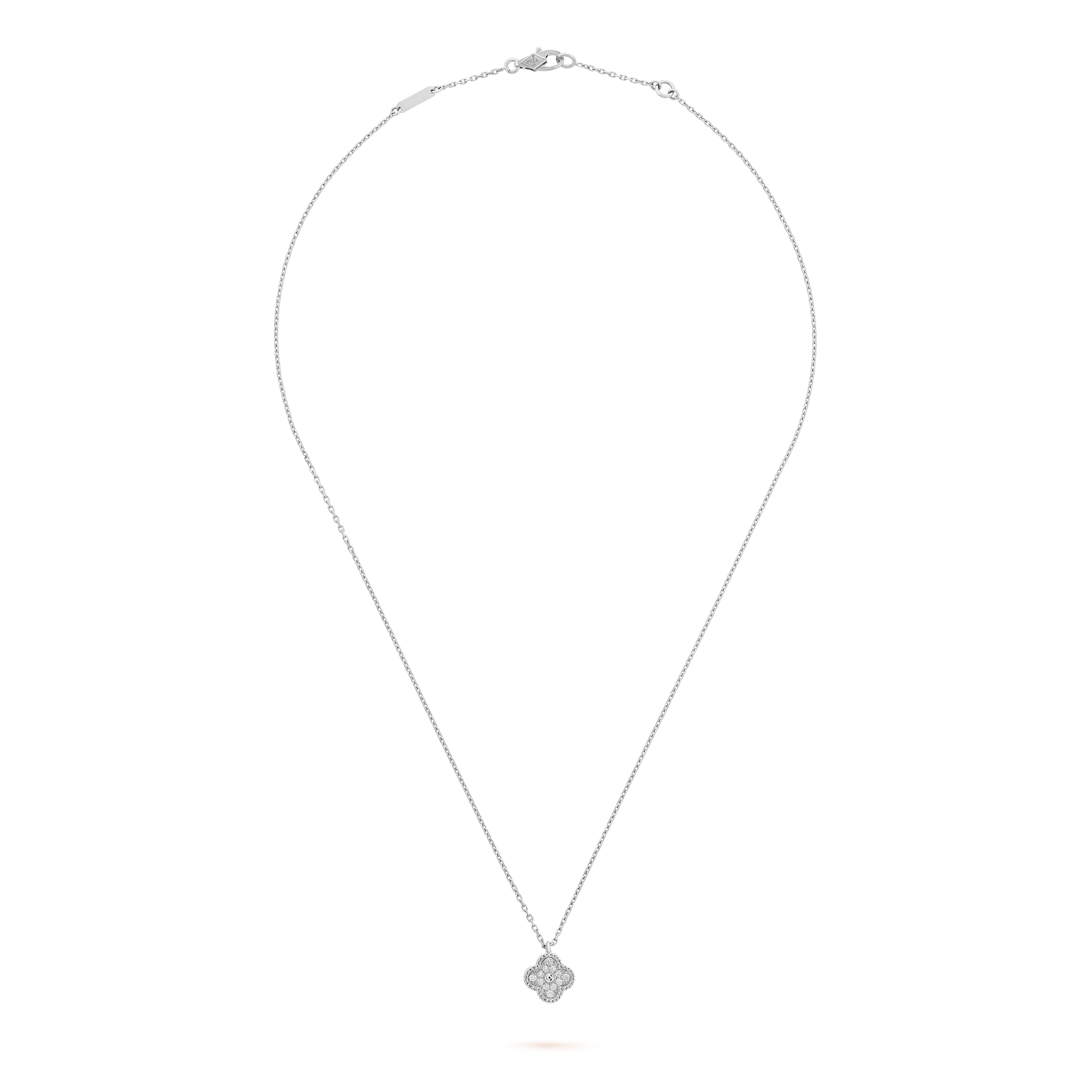 Sweet alhambra necklace Van Cleef & Arpels White in gold and steel -  35875764