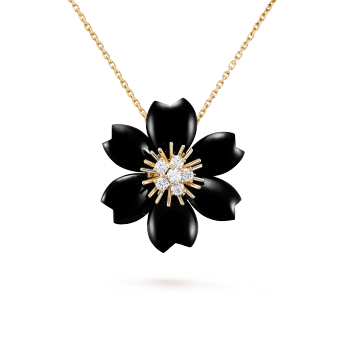 Rose de Noël clip pendant, small model