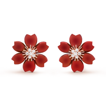 Rose de Noël earrings, small model