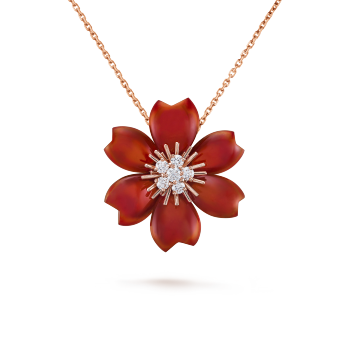 Rose de Noël clip pendant, small model