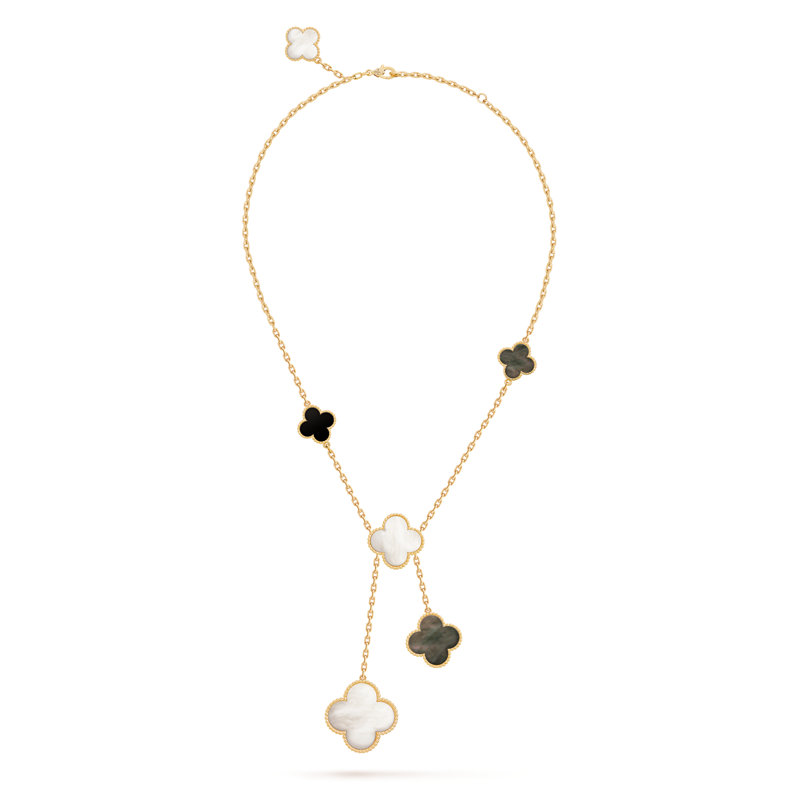 LADIES VAN CLEEF &ARPELS MAGIC ALHAMBRA NECKLACE ,6 MOTIFS – Van Rijk