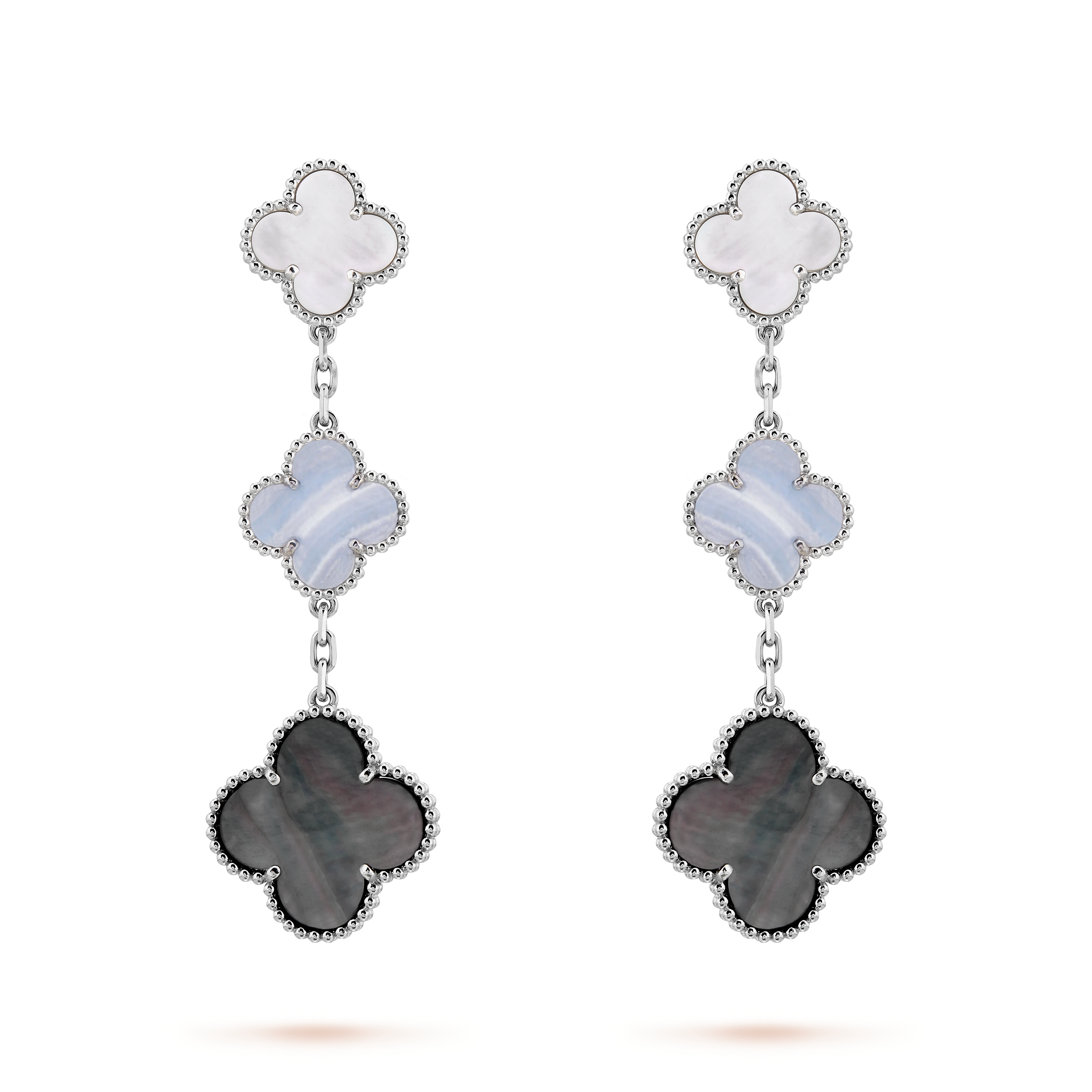 alhambra earrings mother of pearl