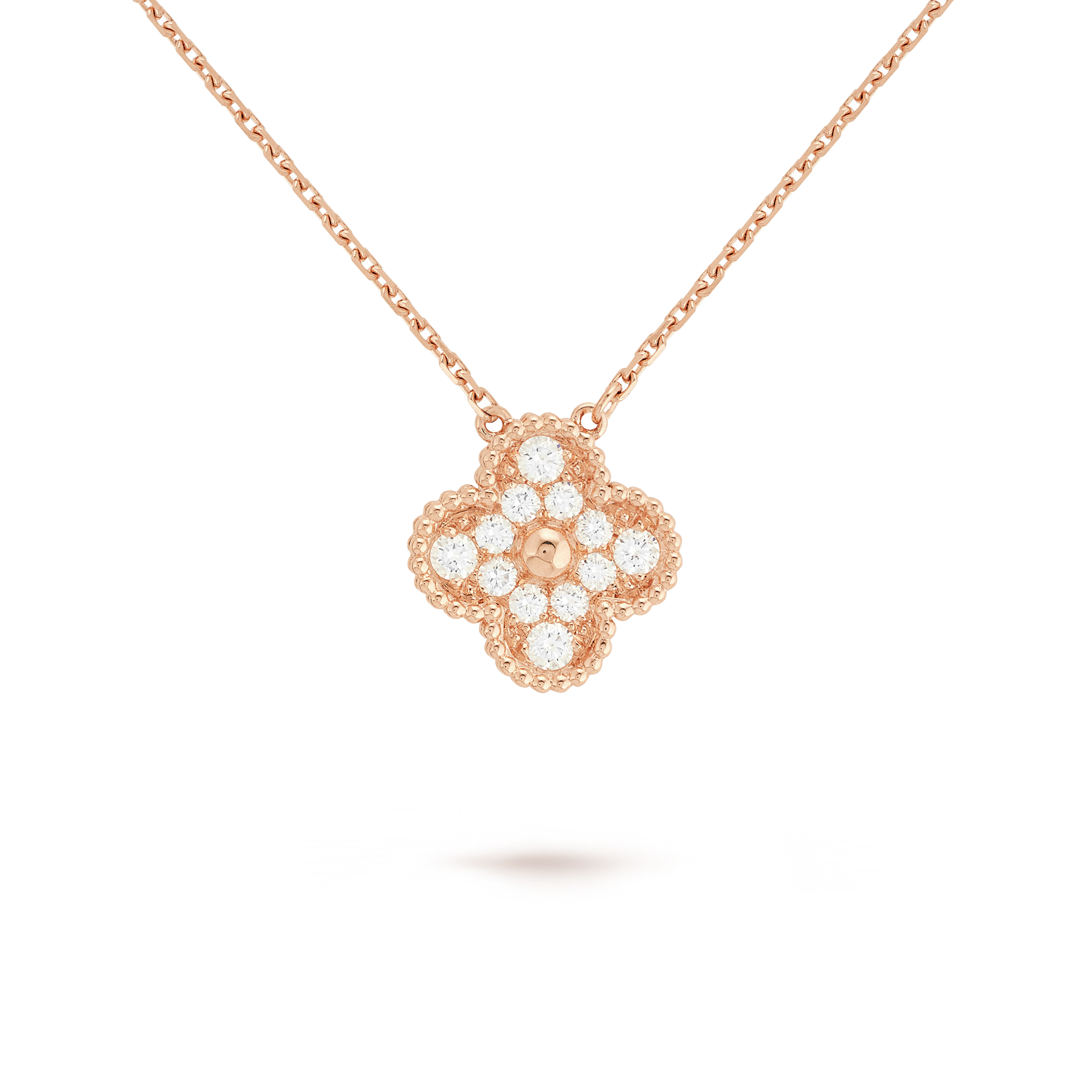 van cleef alhambra diamond necklace