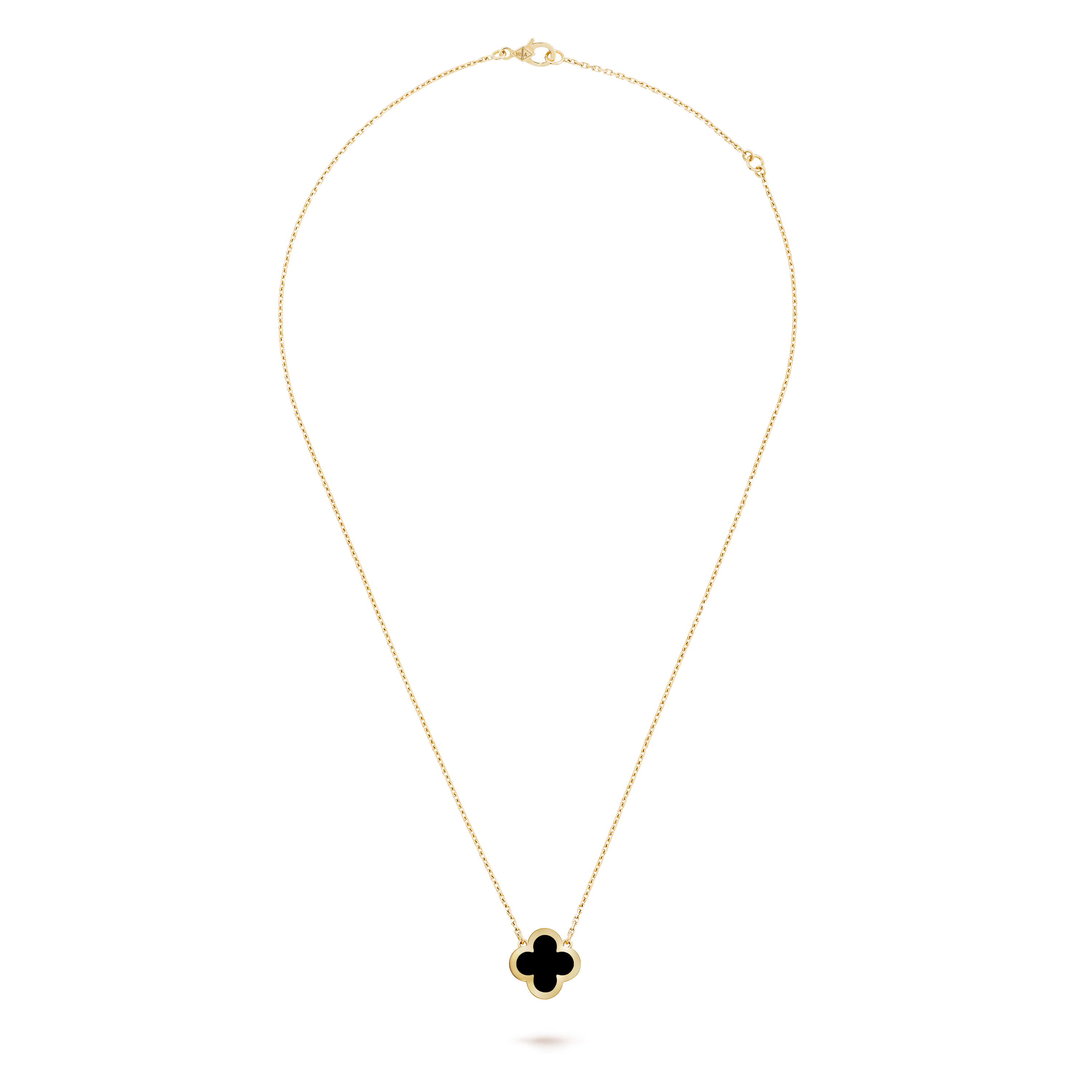 Van Cleef & Arpels Sweet Alhambra necklace, black golden color