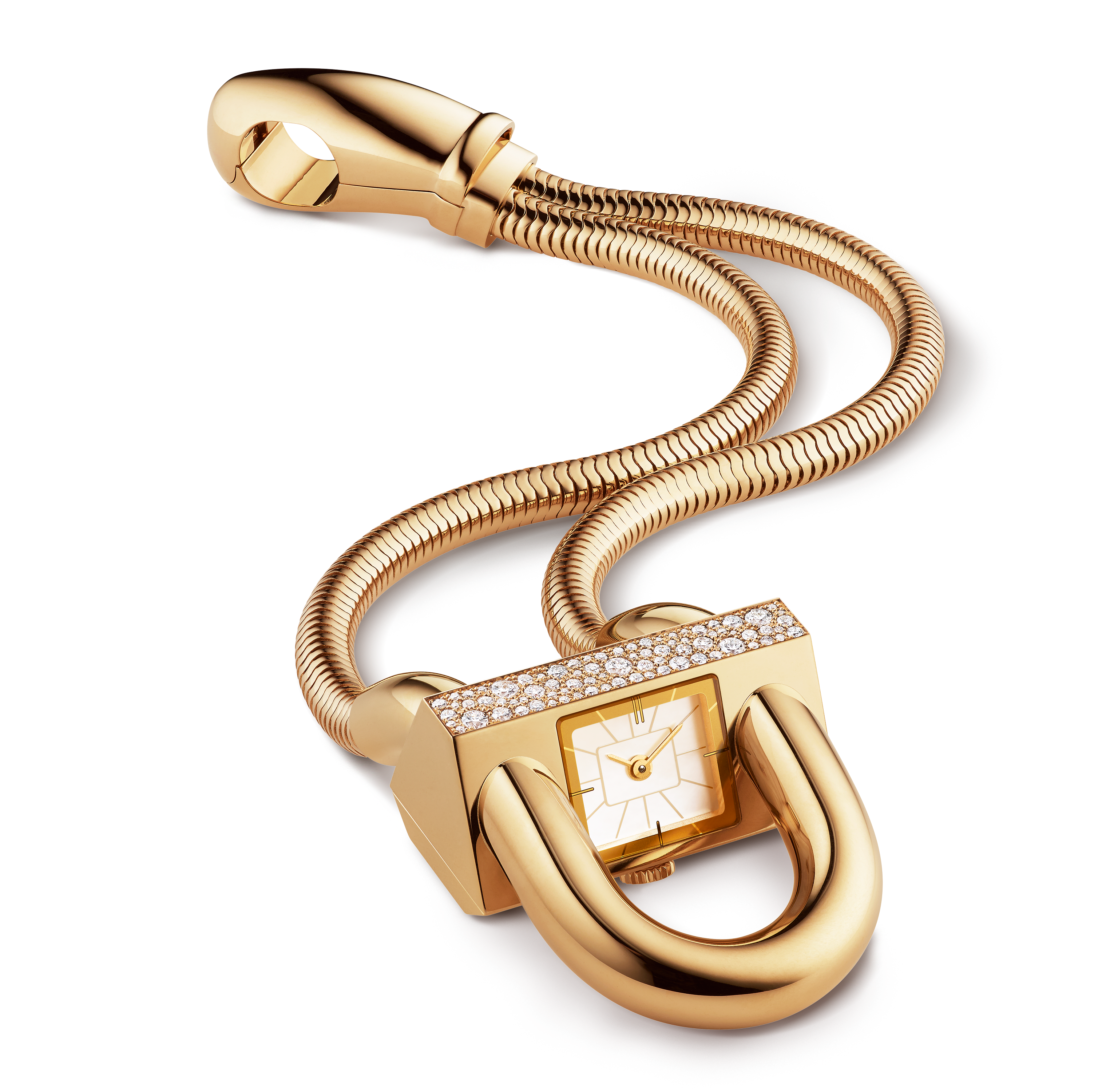 Cadenas Watch 18K yellow gold, Diamond, Mother-of-pearl - Van Cleef & Arpels