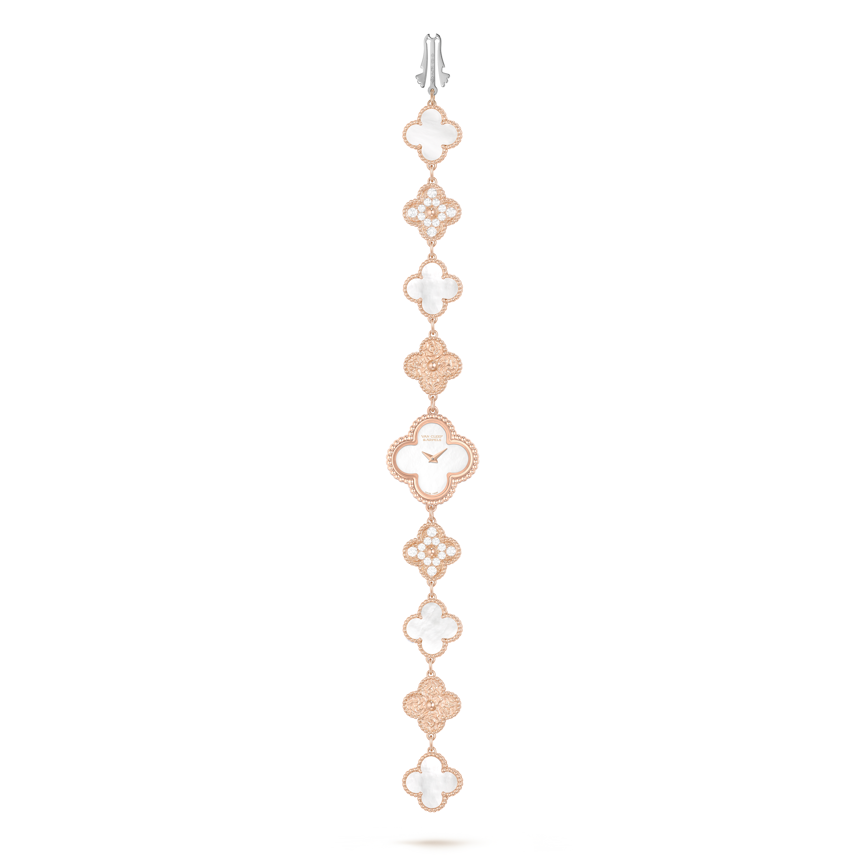 Van Cleef & Arpels Rose Gold, Diamond And Mother Of Pearl