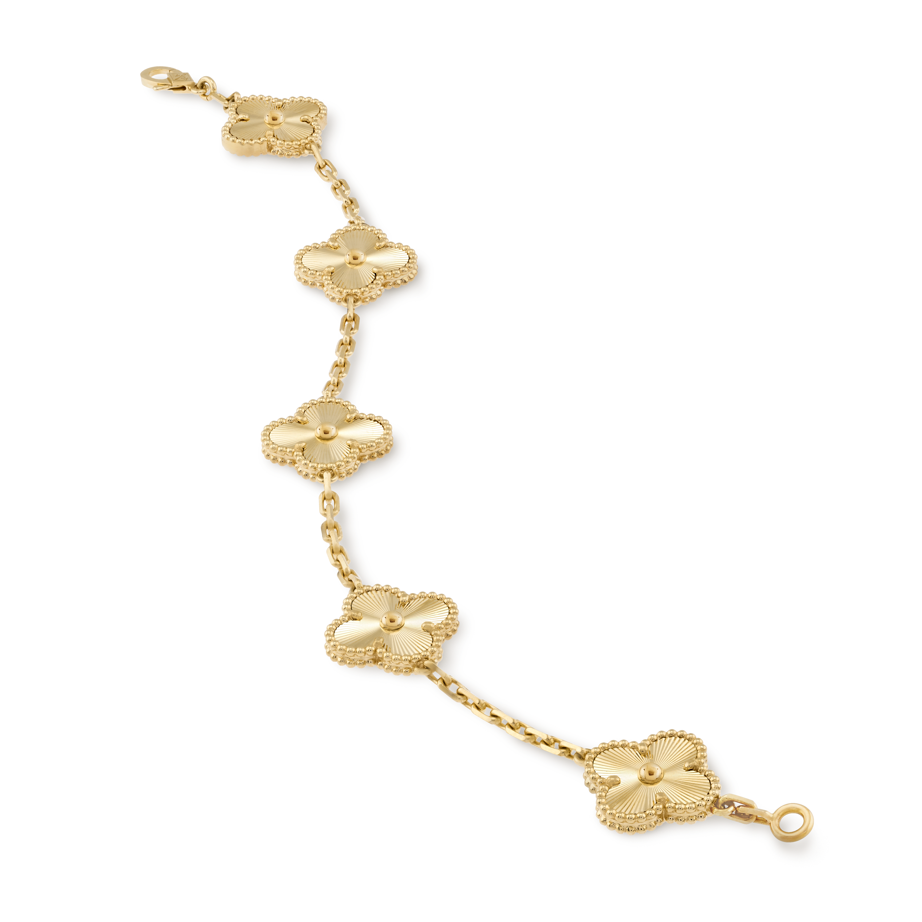 Vintage Alhambra bracelet, 5 motifs 18K yellow gold - Van Cleef & Arpels