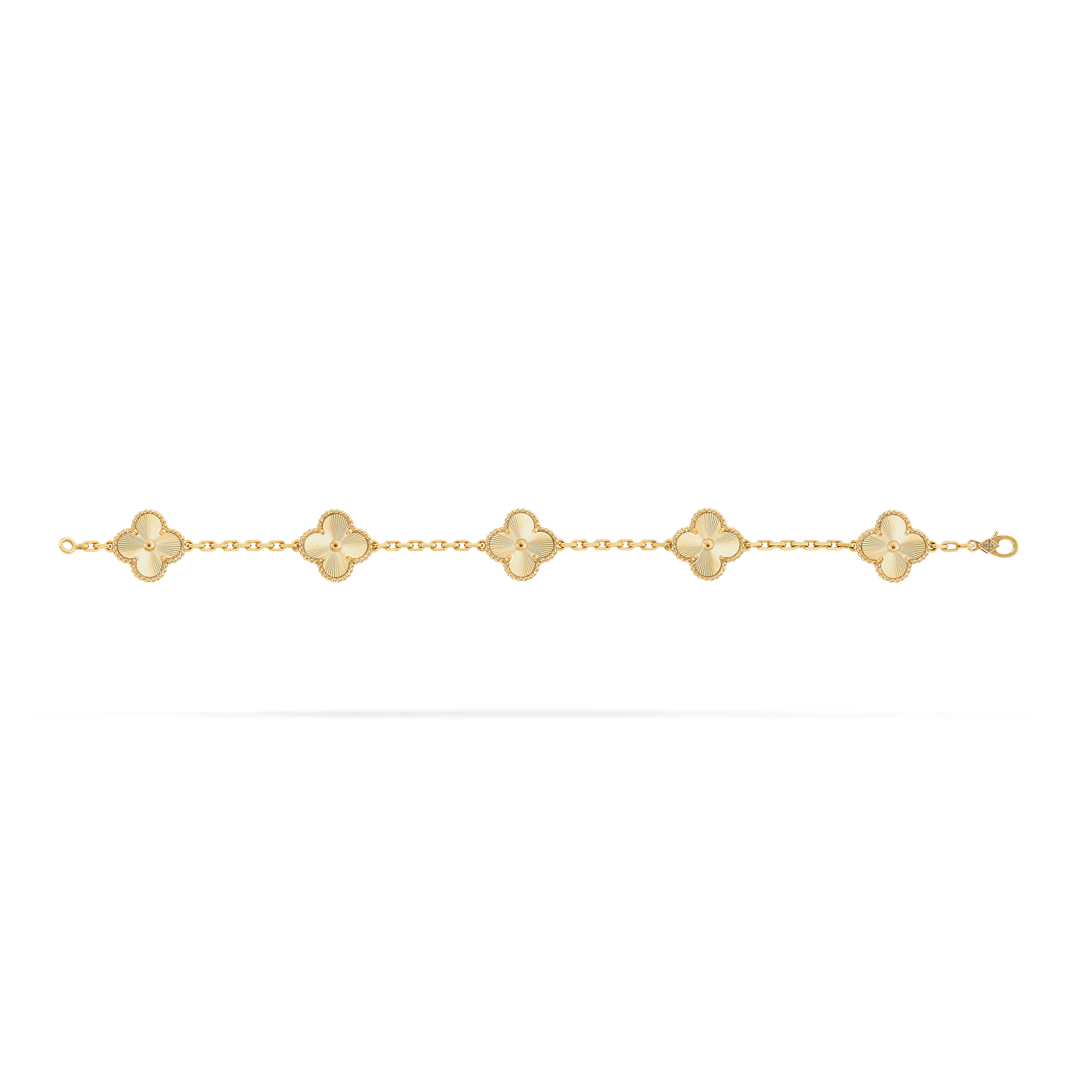 Vintage Alhambra bracelet, 5 motifs 18K yellow gold - Van Cleef & Arpels