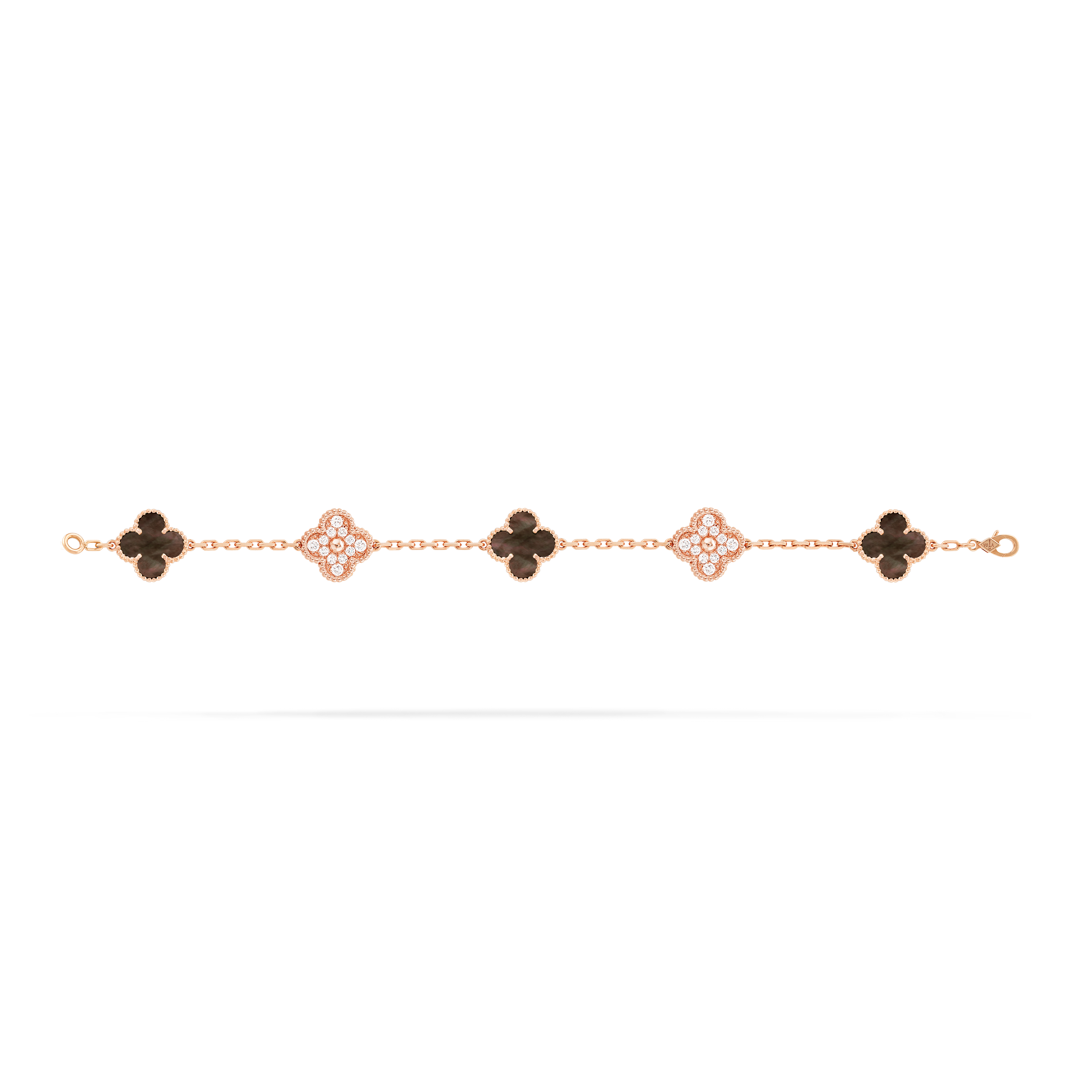 Vintage Alhambra bracelet, 5 motifs 18K rose gold - Van Cleef & Arpels