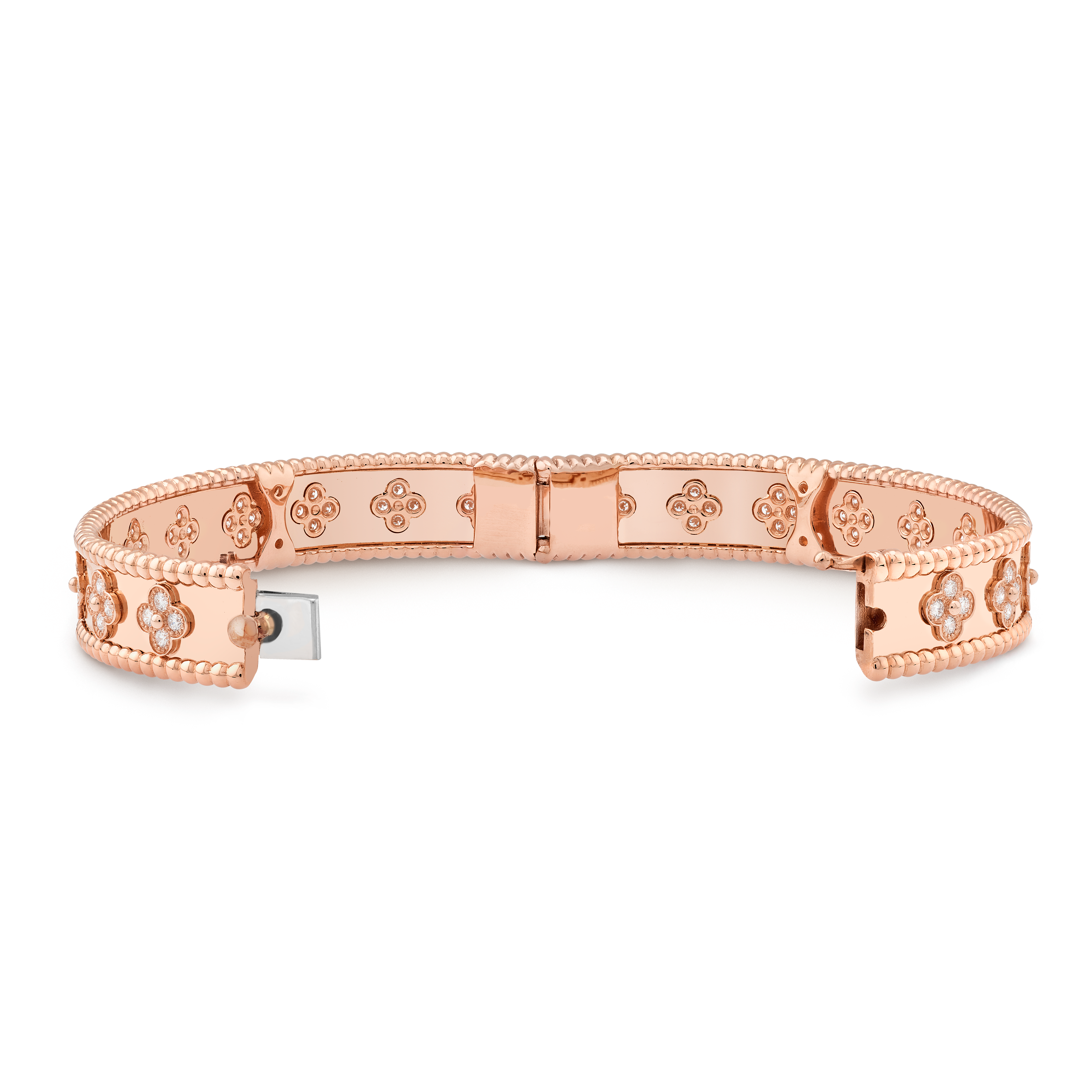 Louis Vuitton 18K White, Yellow & Rose Gold Diamonds Flower Bracelet, Louis  Vuitton