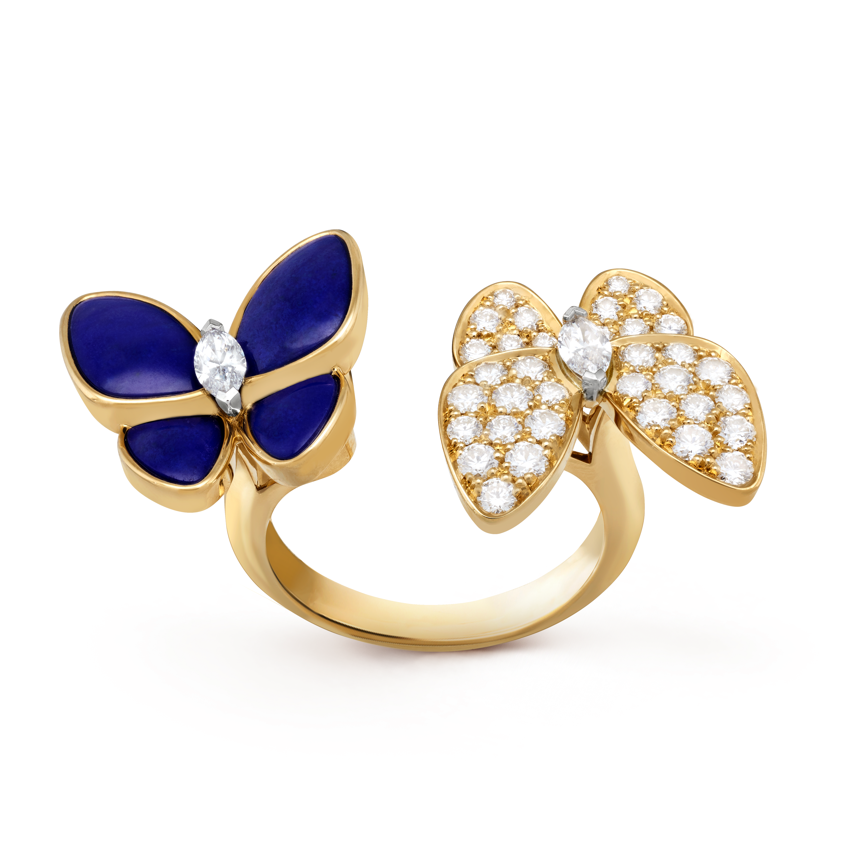 Van Cleef and Arpels Mystery-Set Ruby Two Flying Butterfly Ring