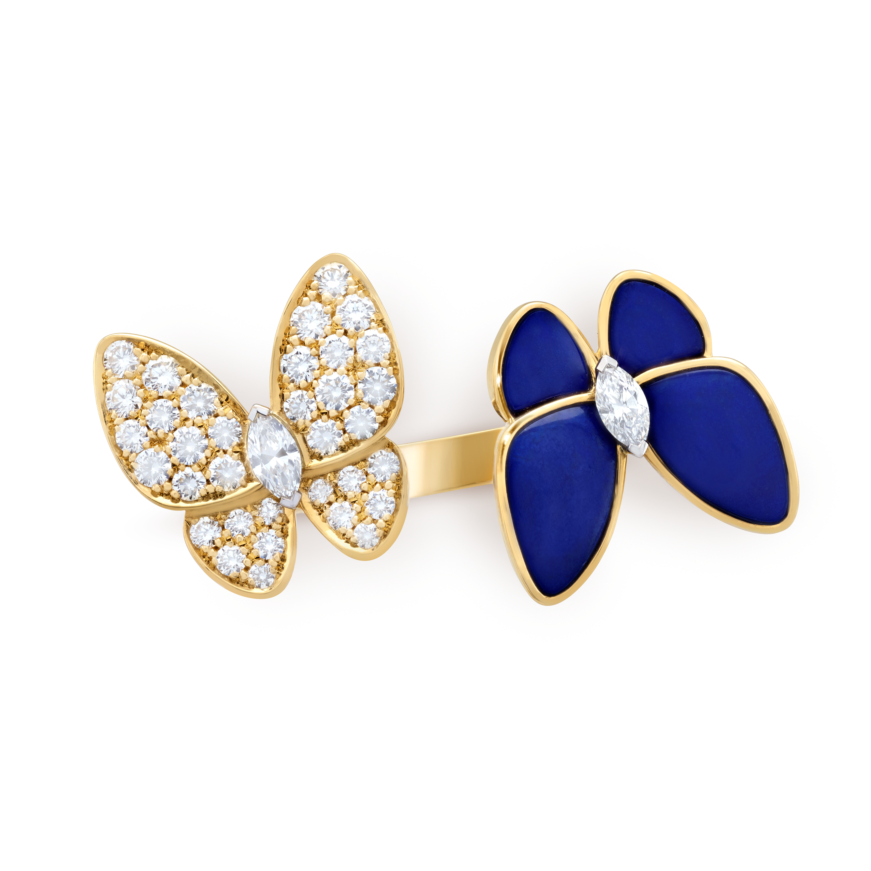 van cleef two butterfly ring