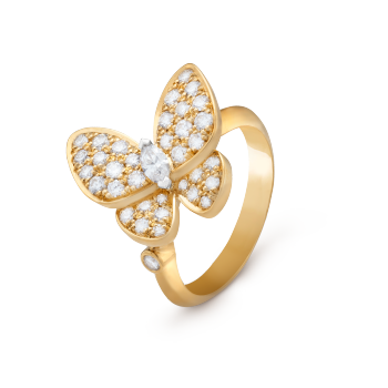 Two Butterfly ring, Diamond:36 stones, 0.86 carat, THREE_FOURTH, Jewelry Ring