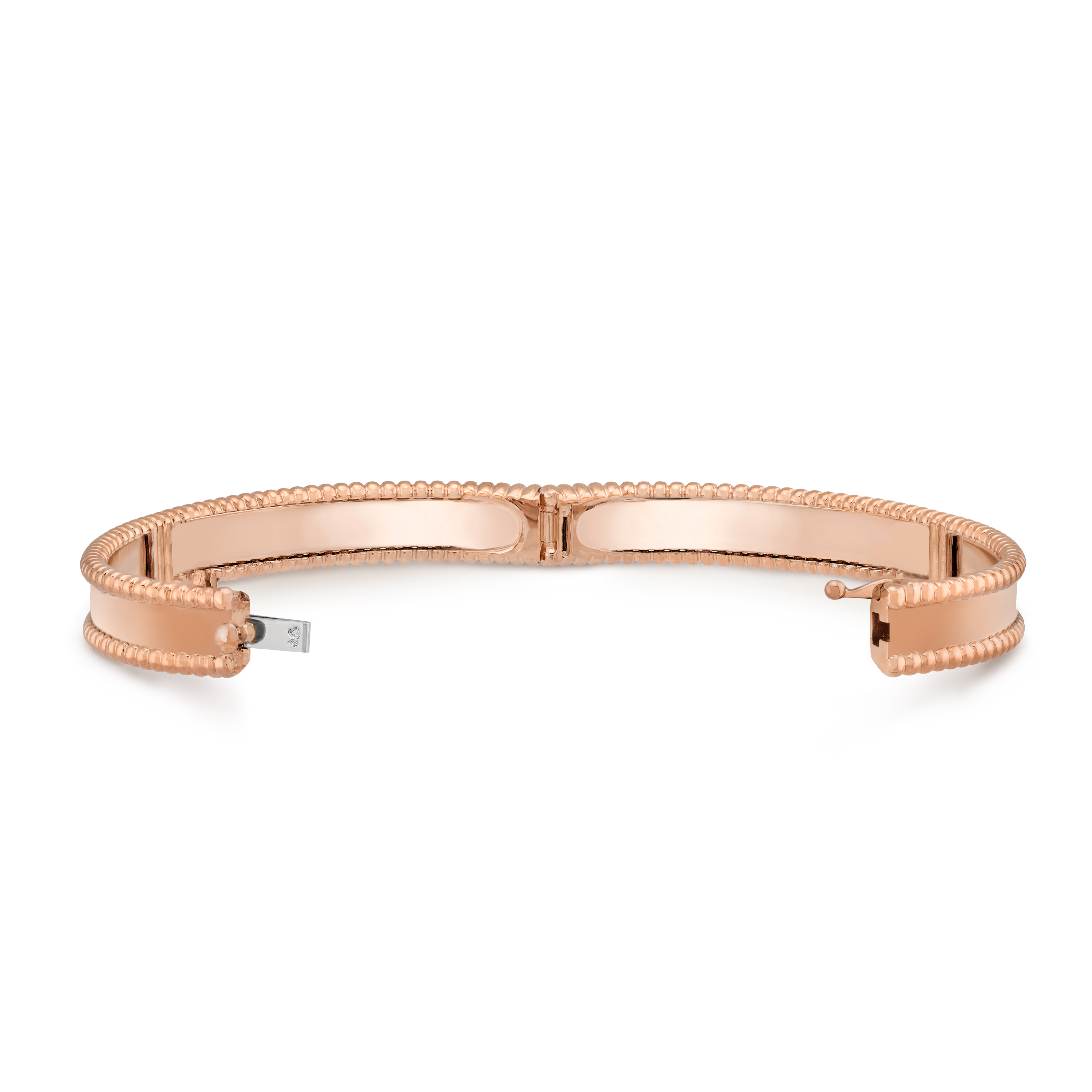 Sweet Alhambra heart bracelet 18K rose gold, Carnelian - Van Cleef & Arpels