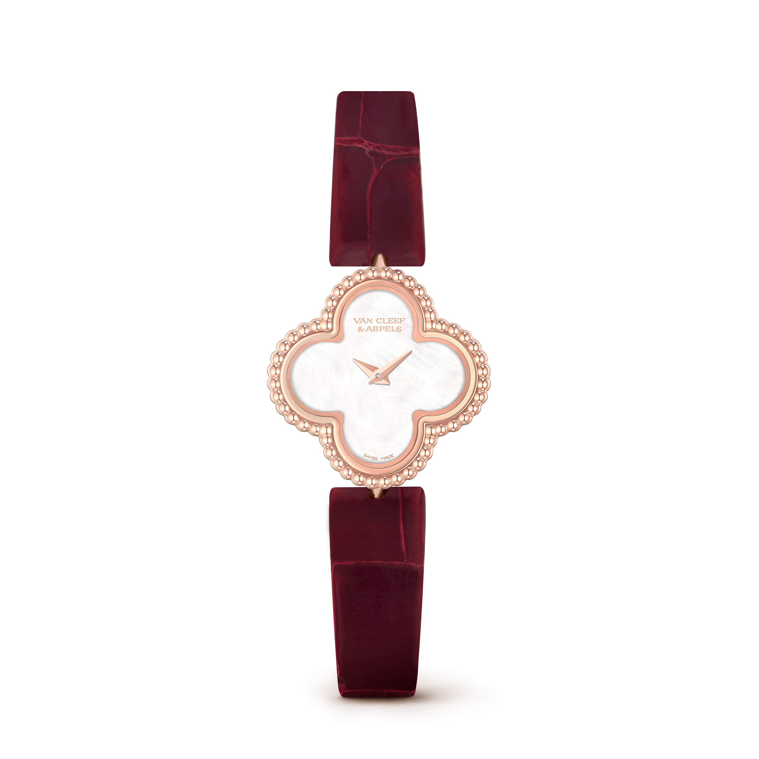 Perlée clovers bracelet, small model 18K rose gold, Diamond - Van Cleef &  Arpels