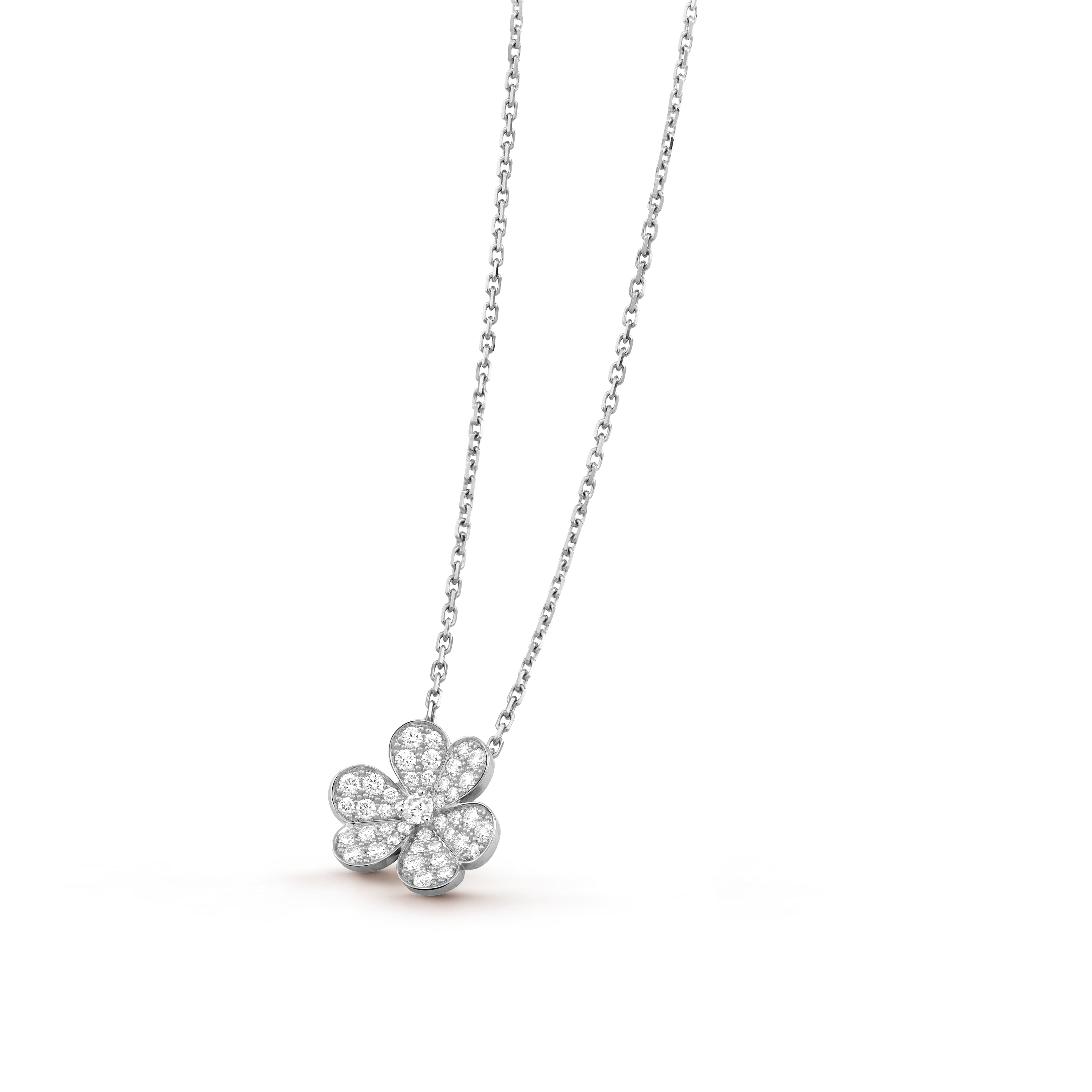 Van Cleef And Arpels Frivole Pendant Necklace, Small Model,