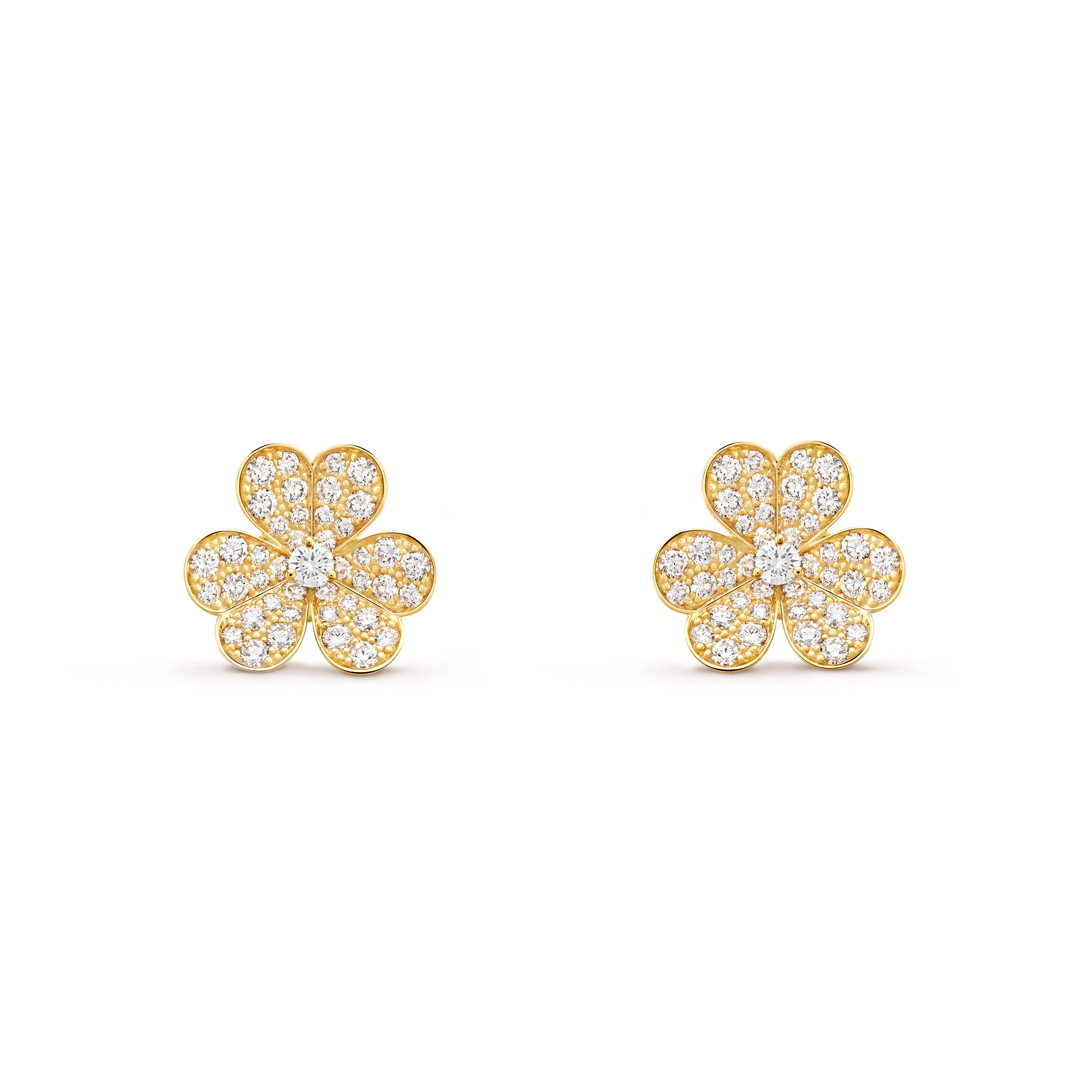 Van Cleef & Arpels Mini Model Frivole Earrings - 18K Yellow Gold