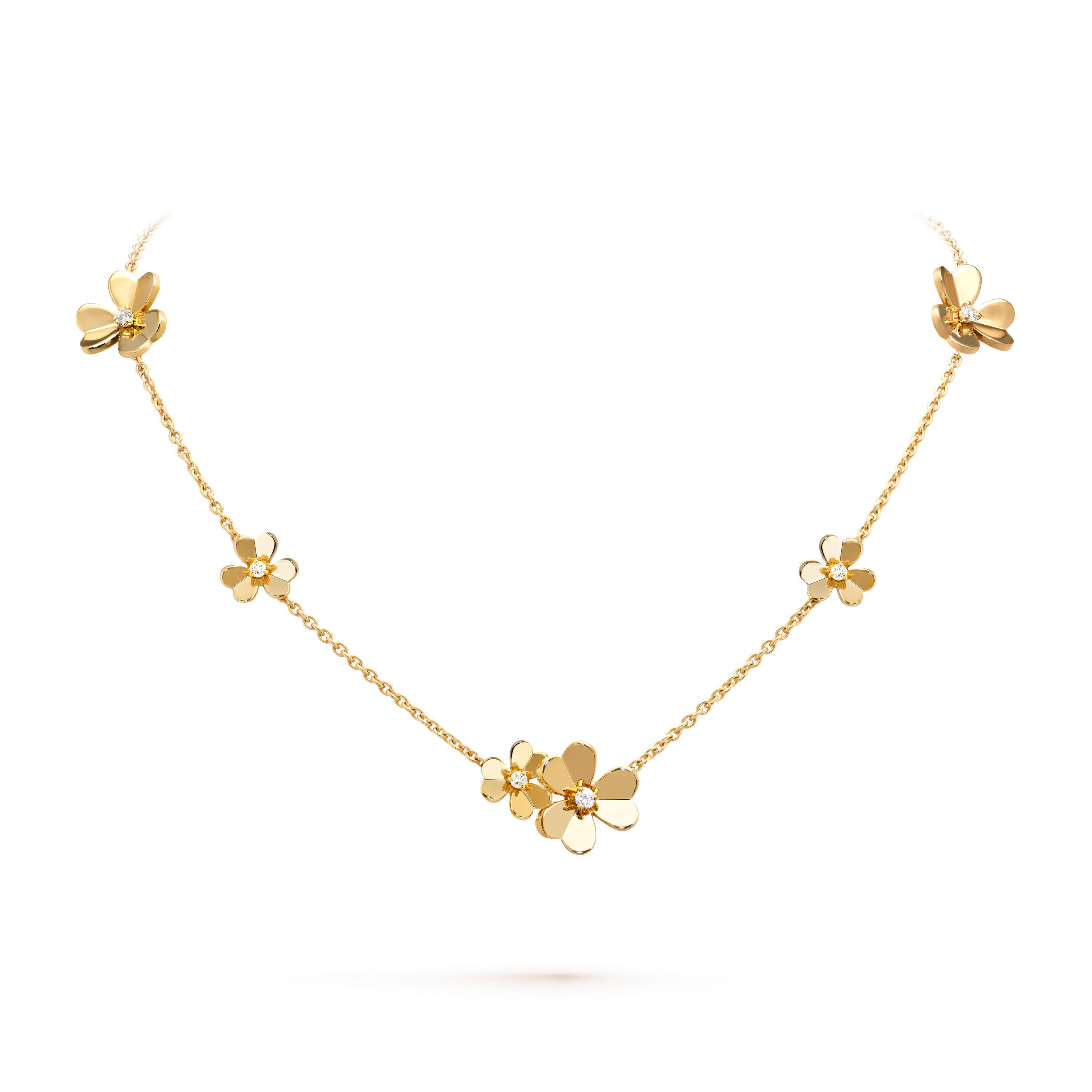 Frivole necklace, 9 flowers 