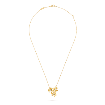 van cleef necklace on neck