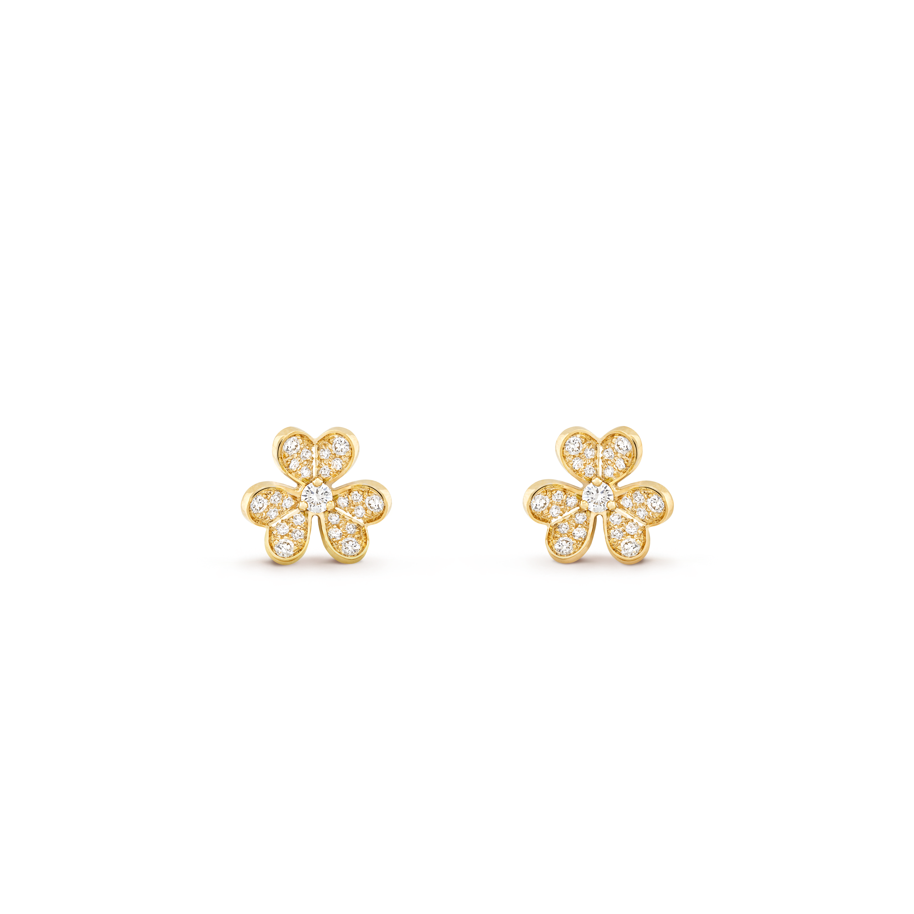 Van Cleef & Arpels Mini Model Frivole Earrings - 18K Yellow Gold