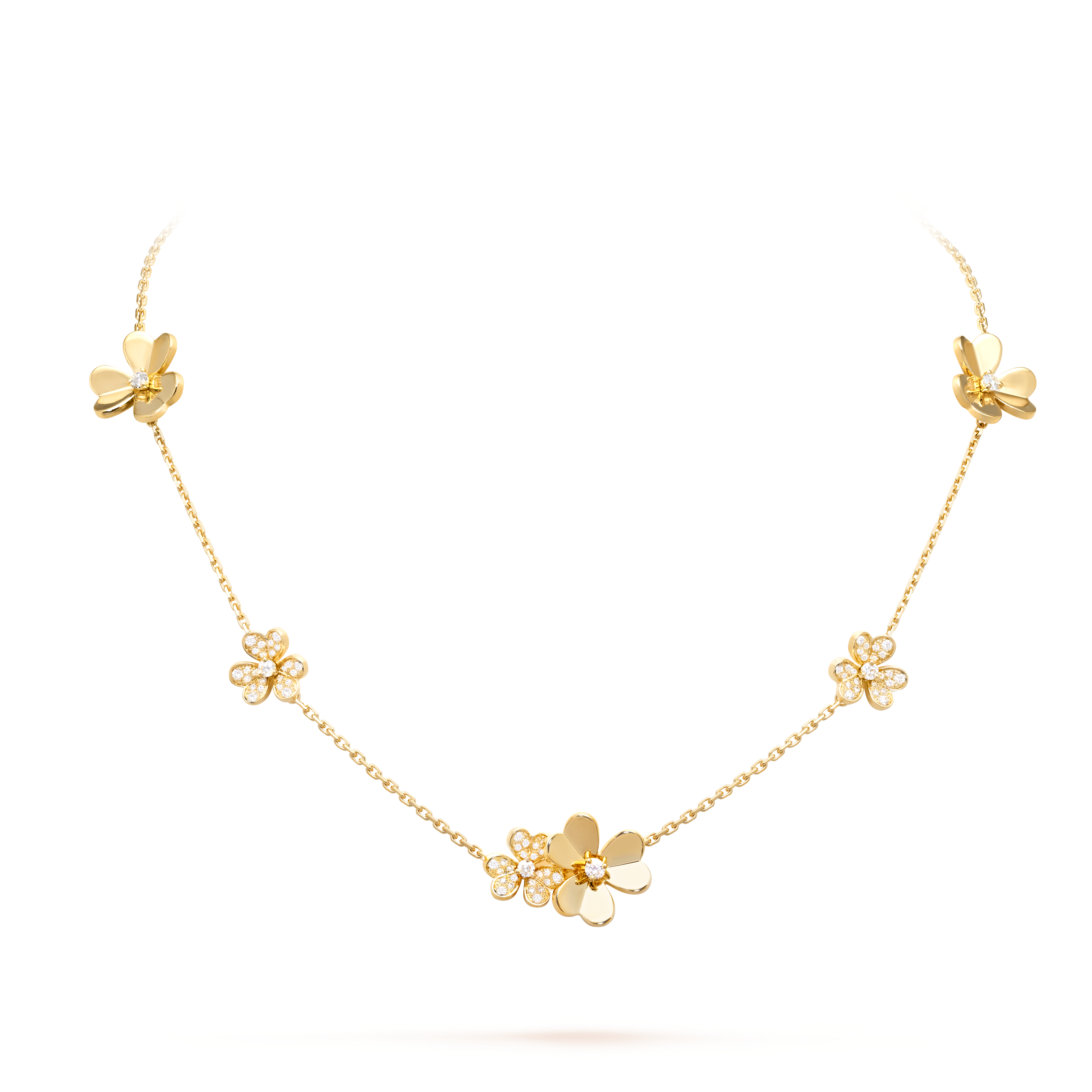 van cleef flower necklace